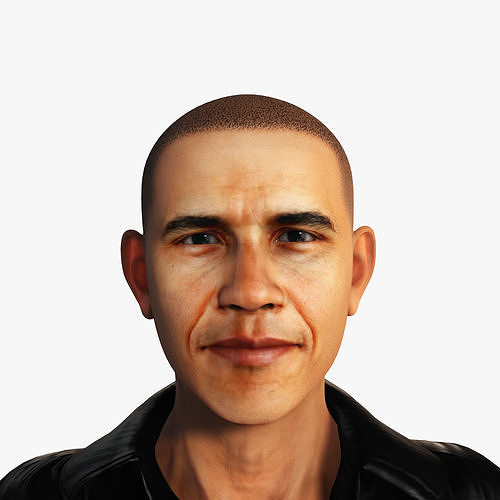 3D model for Barack Obama     ready for animation  3D model