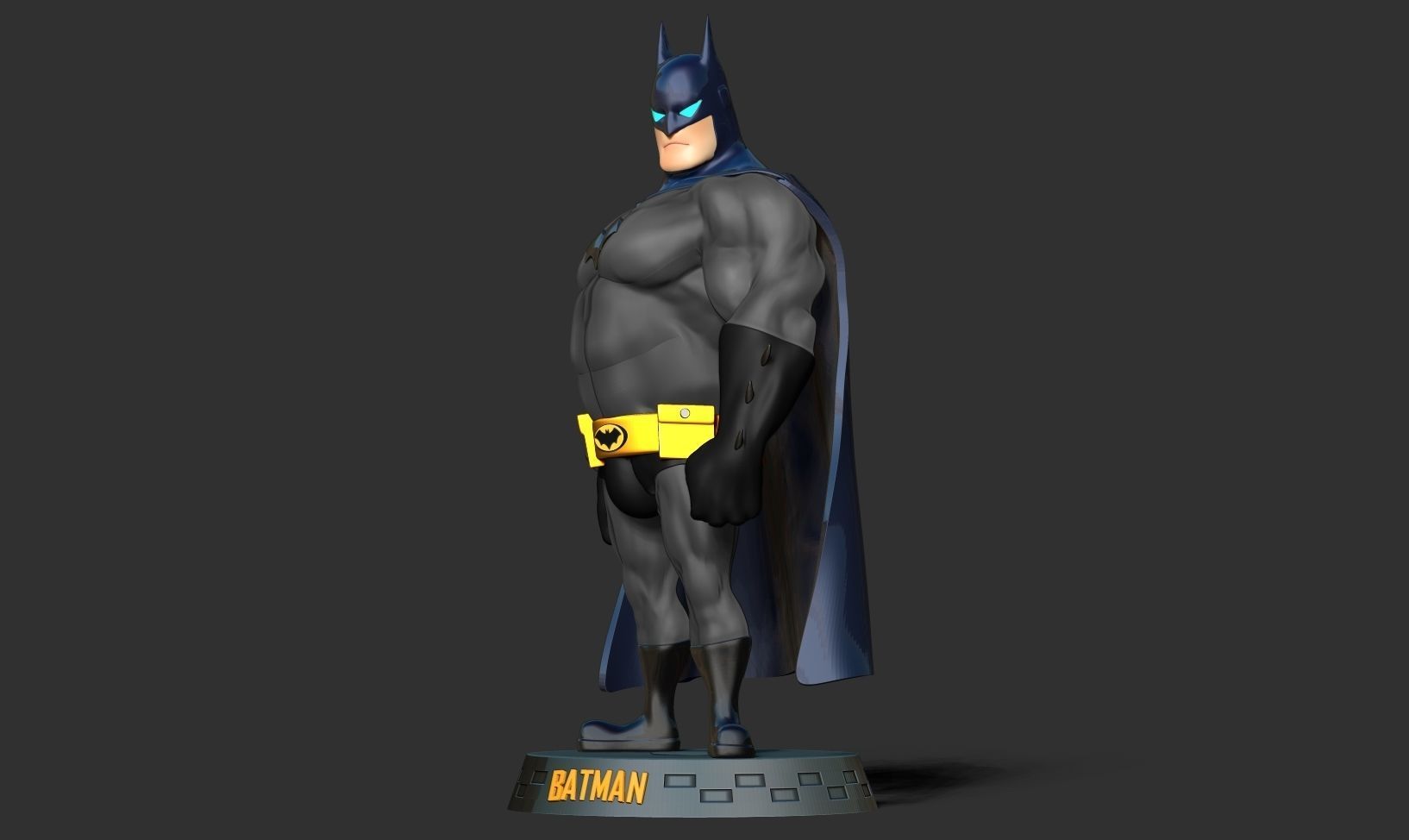 Fat Batman 3D print model_14