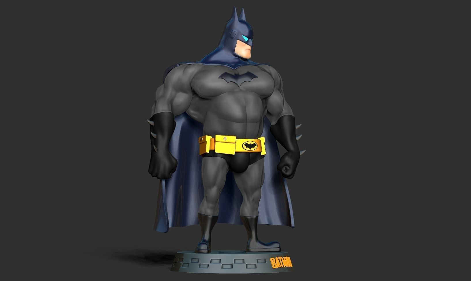 Fat Batman 3D print model_12