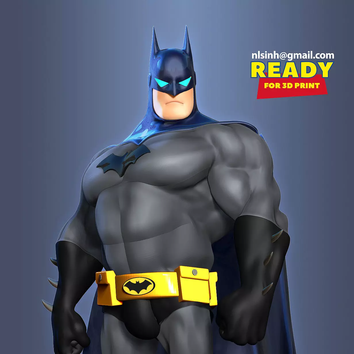 Fat Batman 3D print model_0