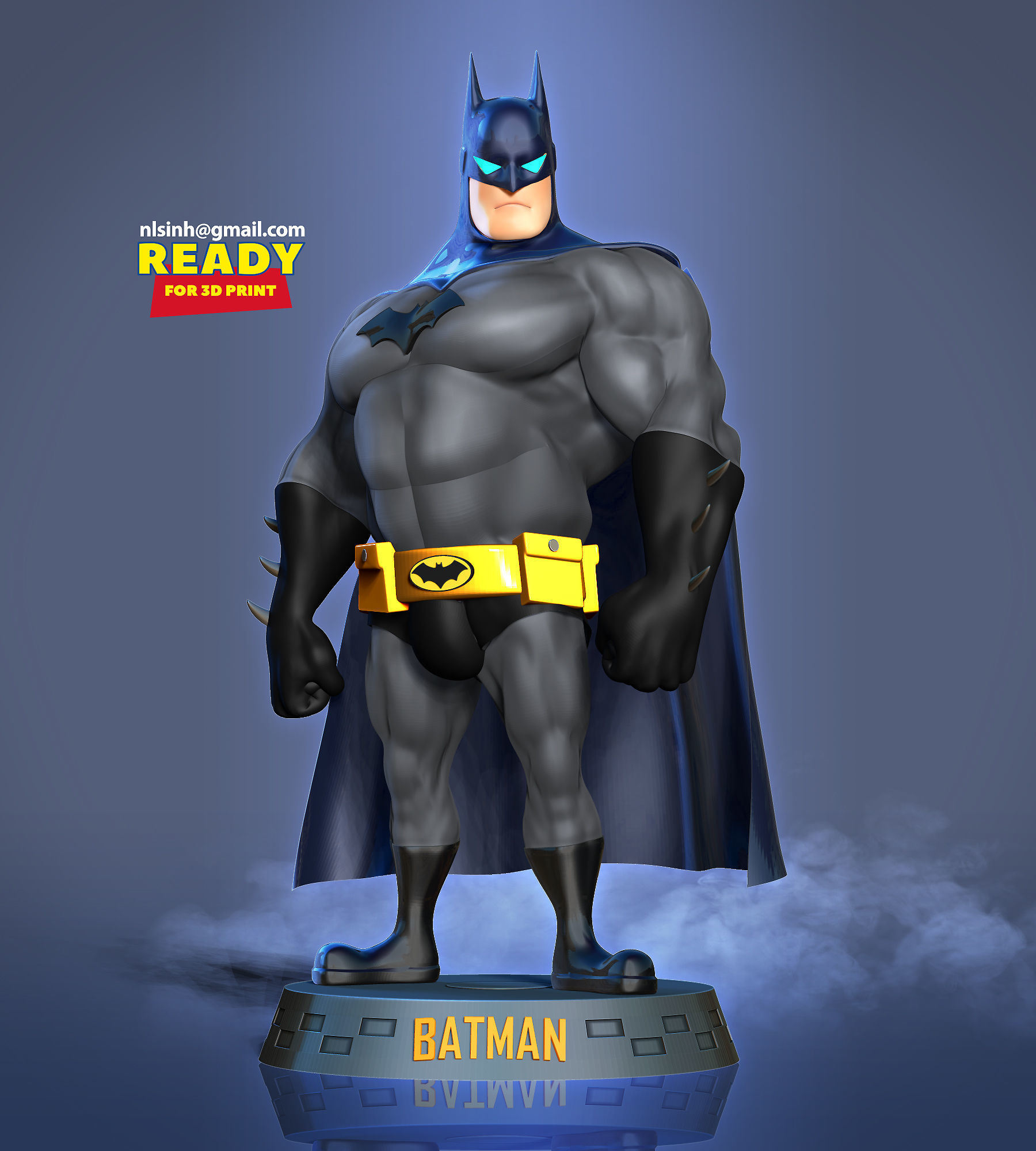 Fat Batman 3D print model_7