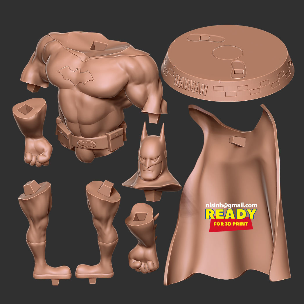 Fat Batman 3D print model_2