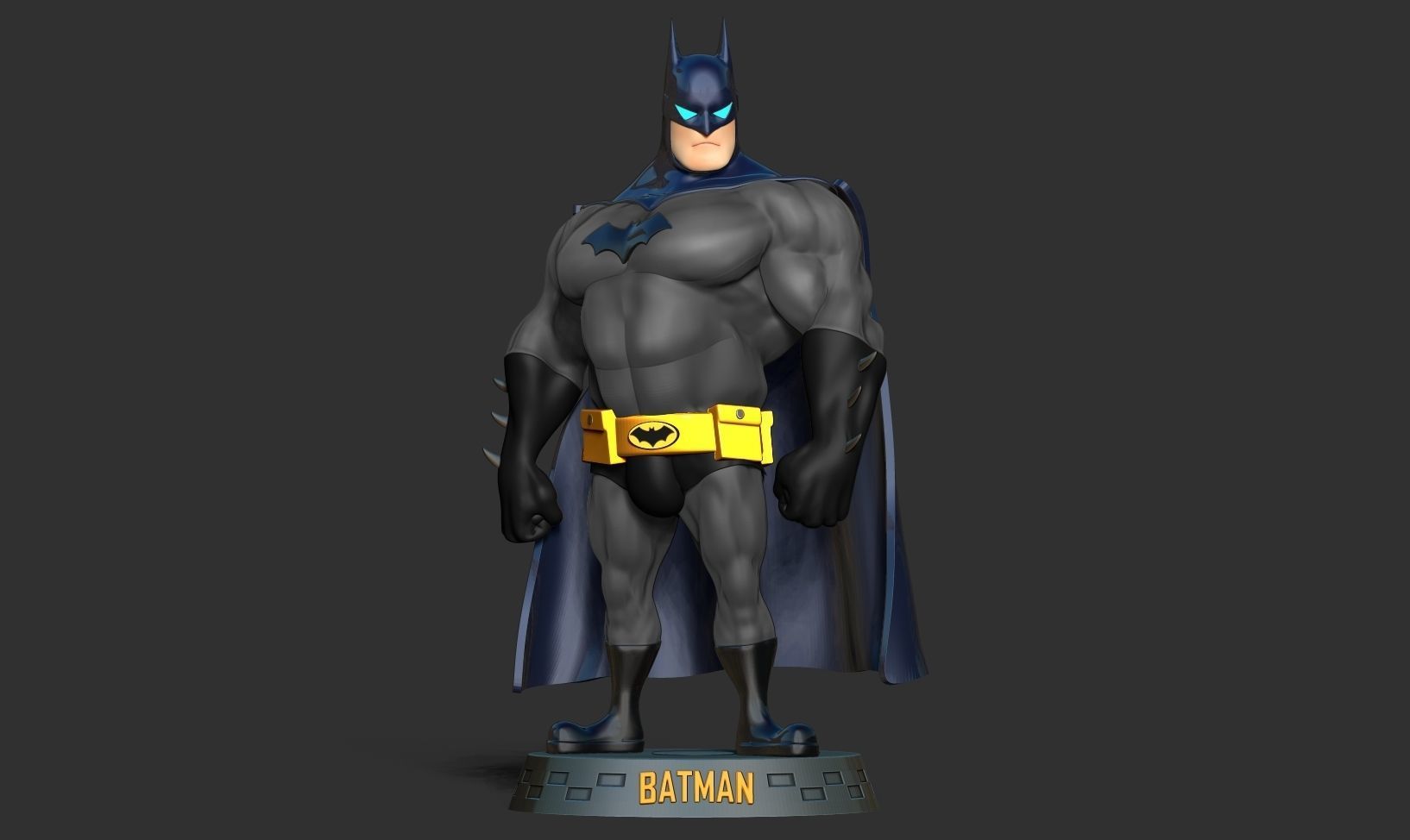 Fat Batman 3D print model_9