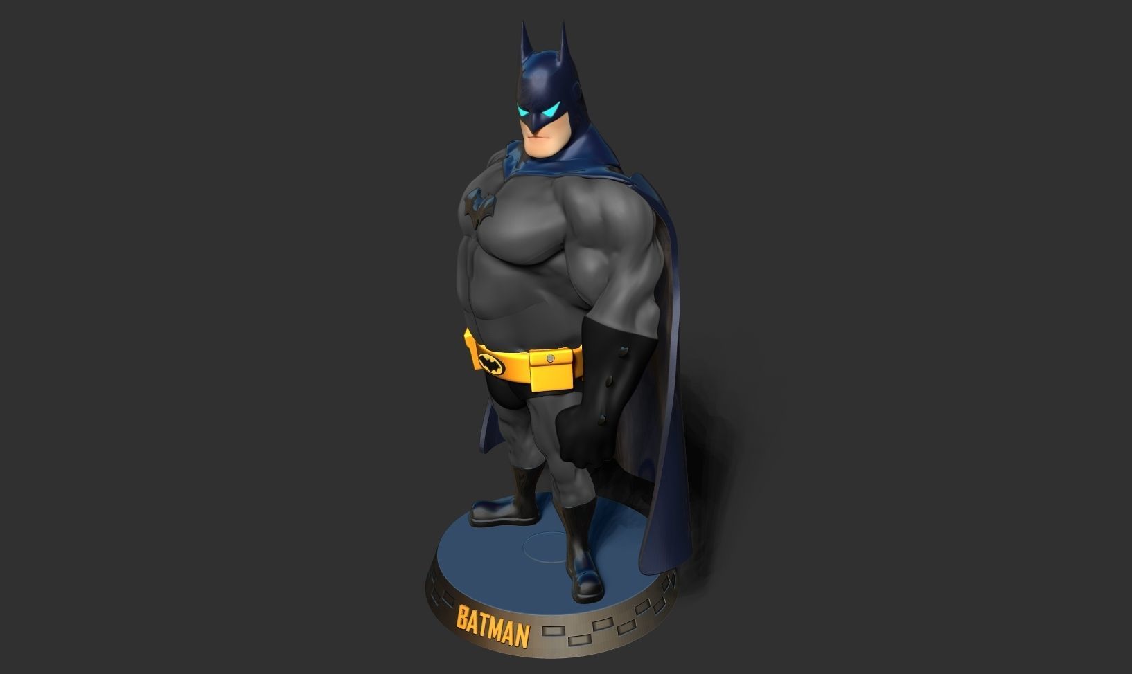 Fat Batman 3D print model_16