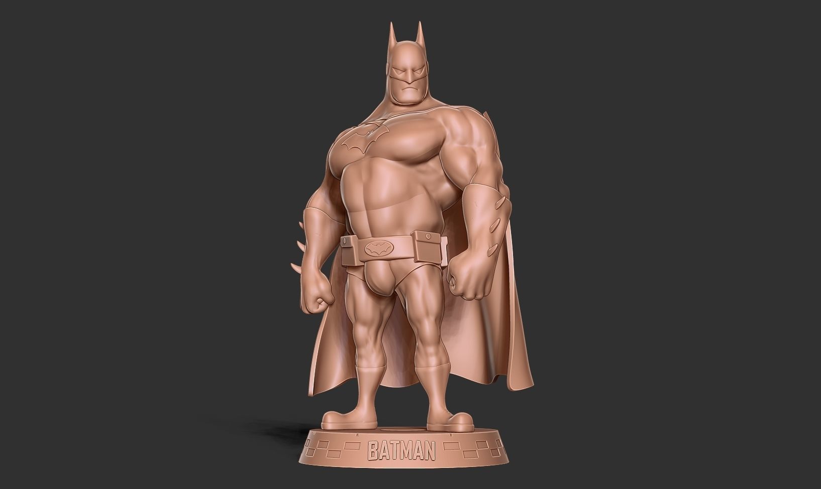 Fat Batman 3D print model_11