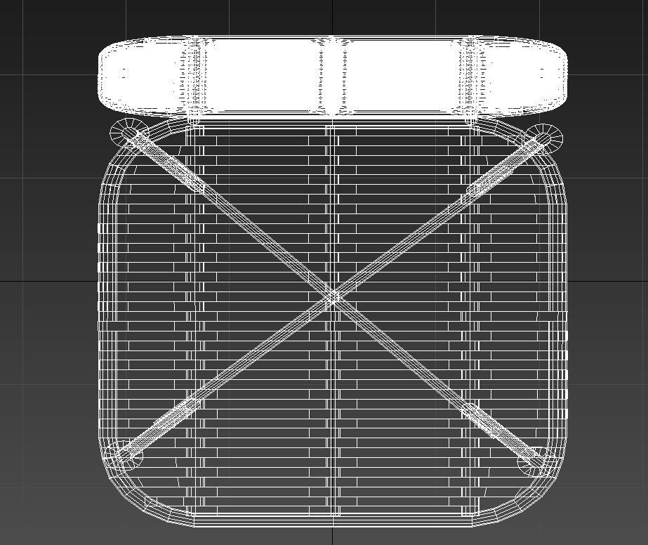 Natural fiber dining chair 3D model_15