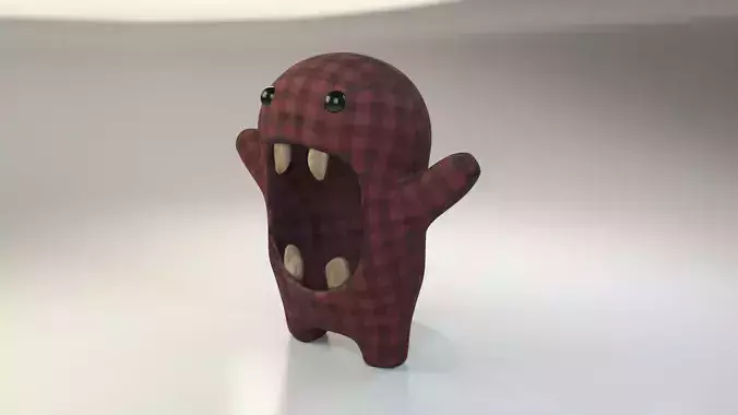 Sci-fi Monster Puppet - Textured Fantasy Model