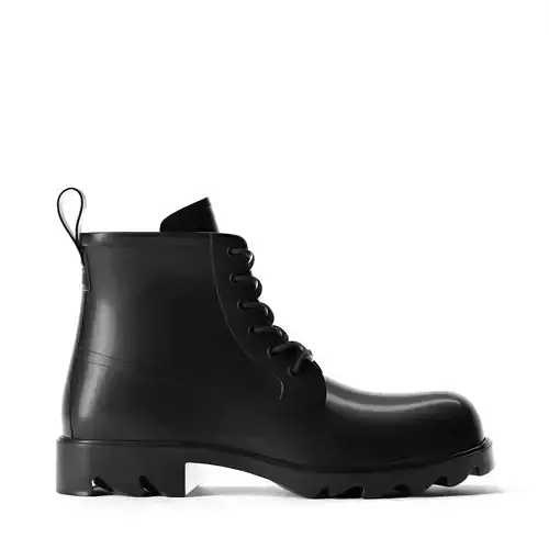 Bottega Veneta Stride Rubber Lace Up Boots 3D model