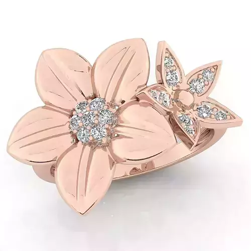 Fancy flower ring