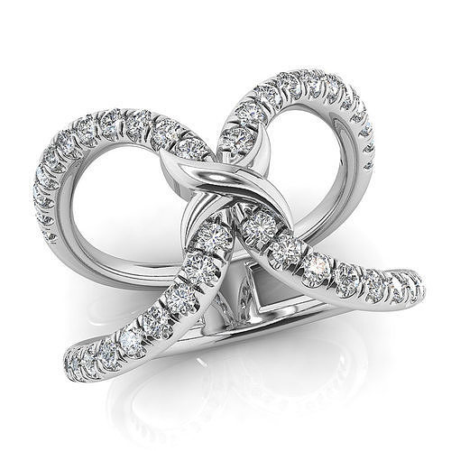 Luxury fancy ring 3D print model