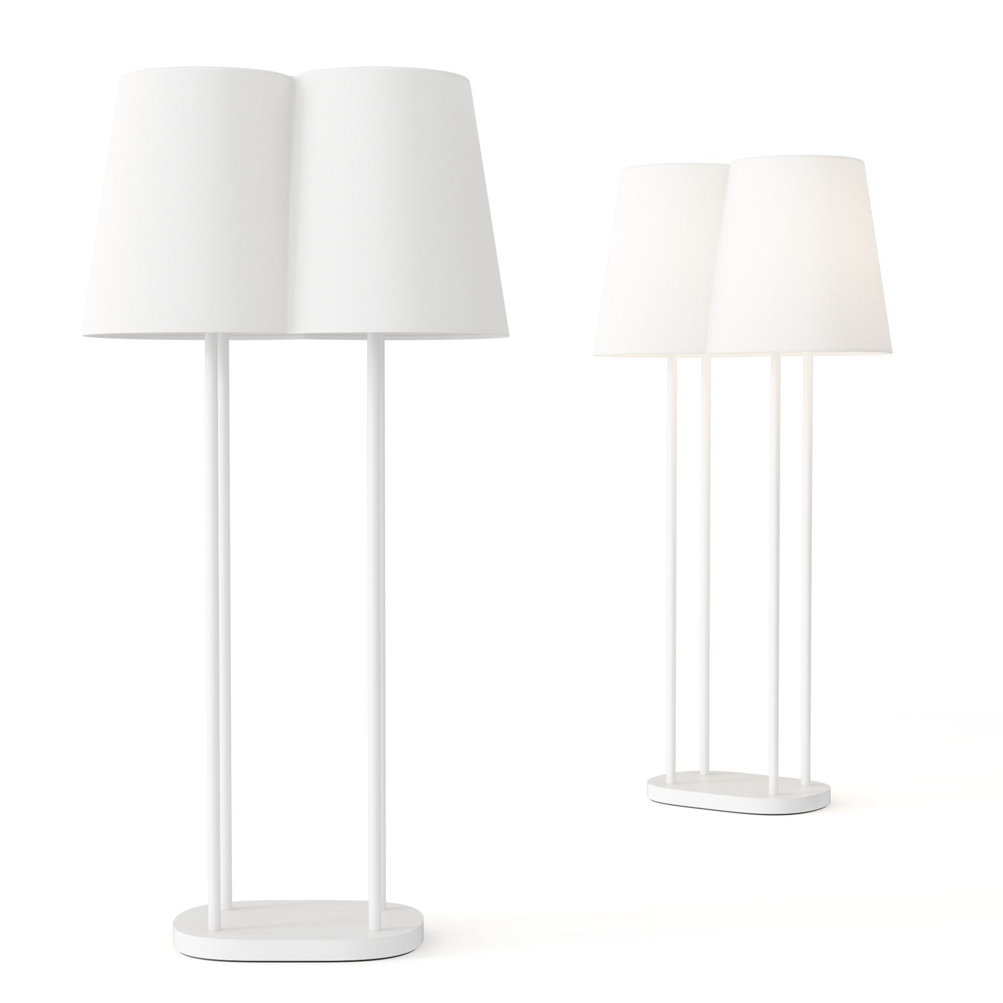 Nuptial Floor Lamp Low-poly 3D model_2