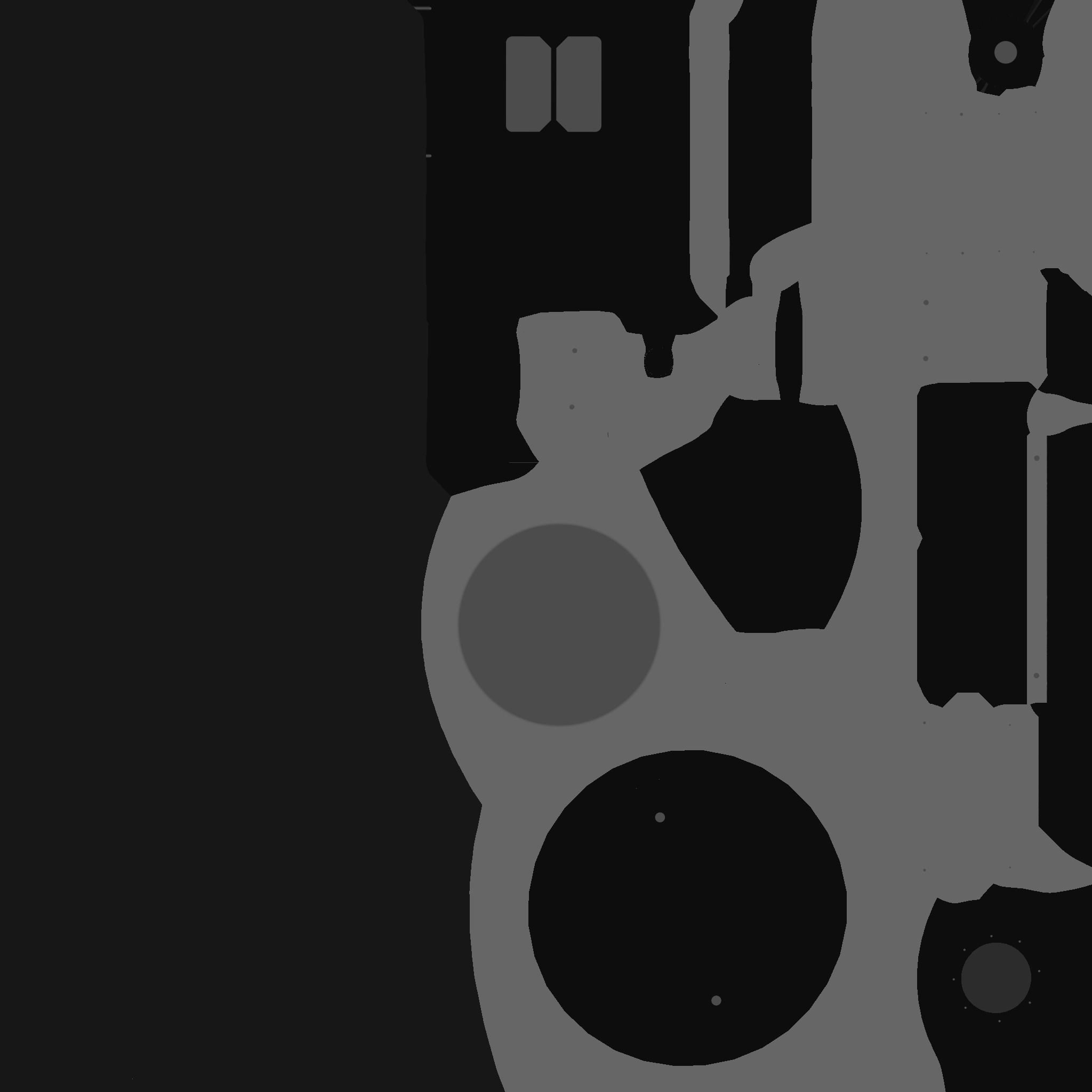 SciFi Glasses D05 Full White - Character Design Fashion Low-poly 3D model_24