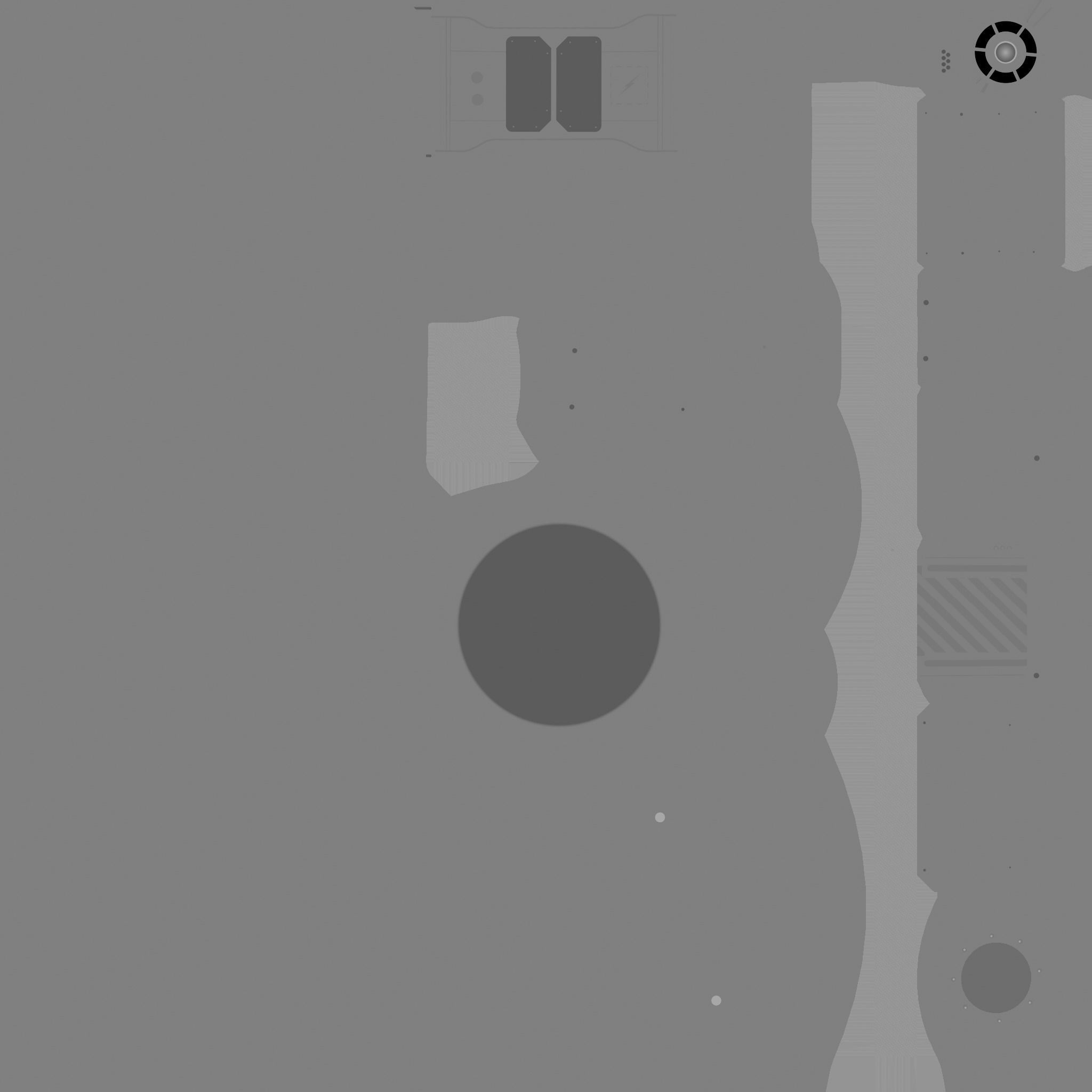 SciFi Glasses D05 Full White - Character Design Fashion Low-poly 3D model_20