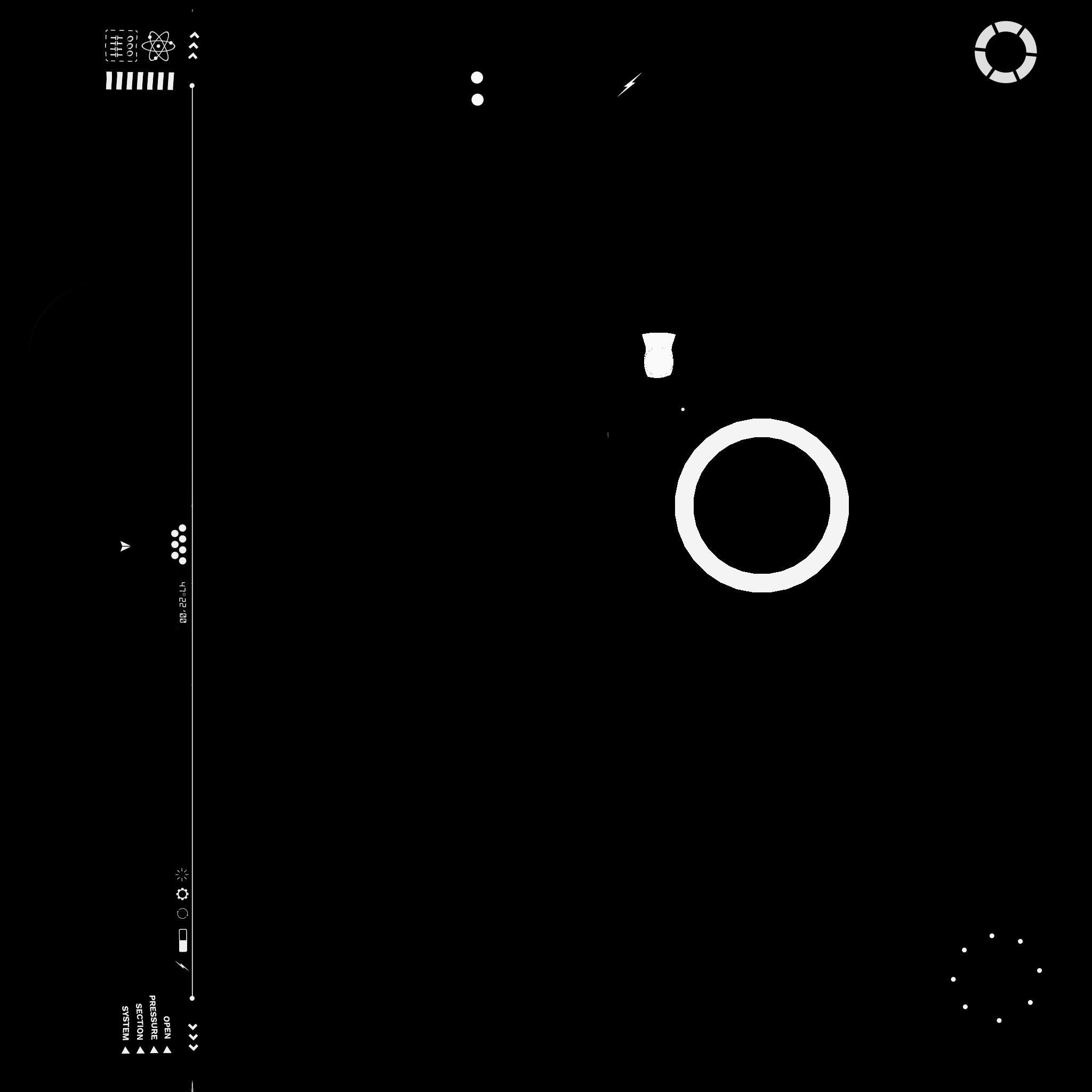 SciFi Glasses D05 Full White - Character Design Fashion Low-poly 3D model_19