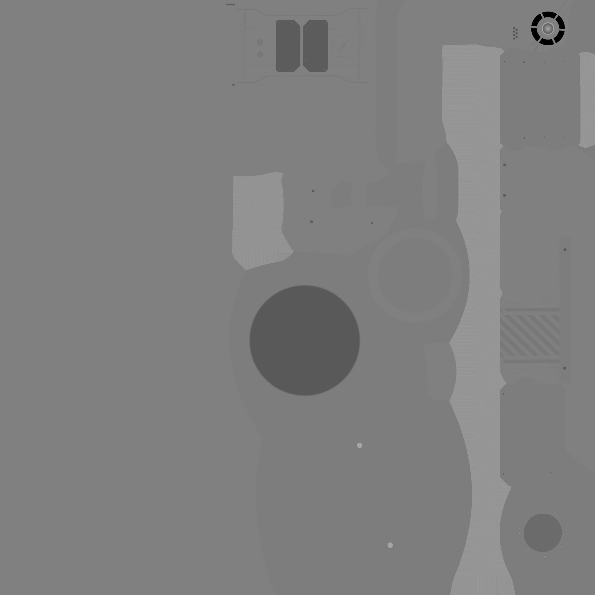 SciFi Glasses D06 White Wood - Character Design Fashion Low-poly 3D model_20