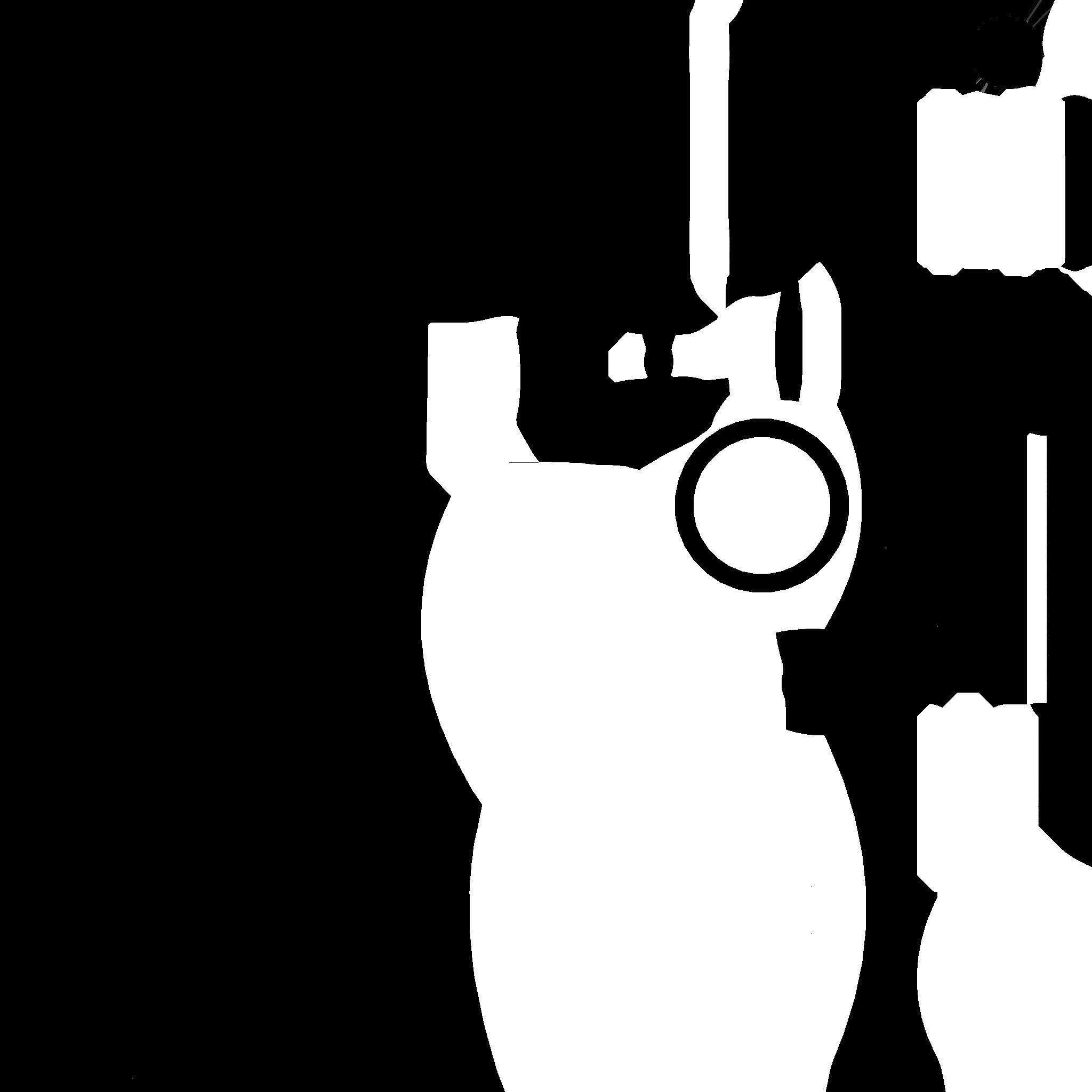 SciFi Glasses D06 White Wood - Character Design Fashion Low-poly 3D model_25