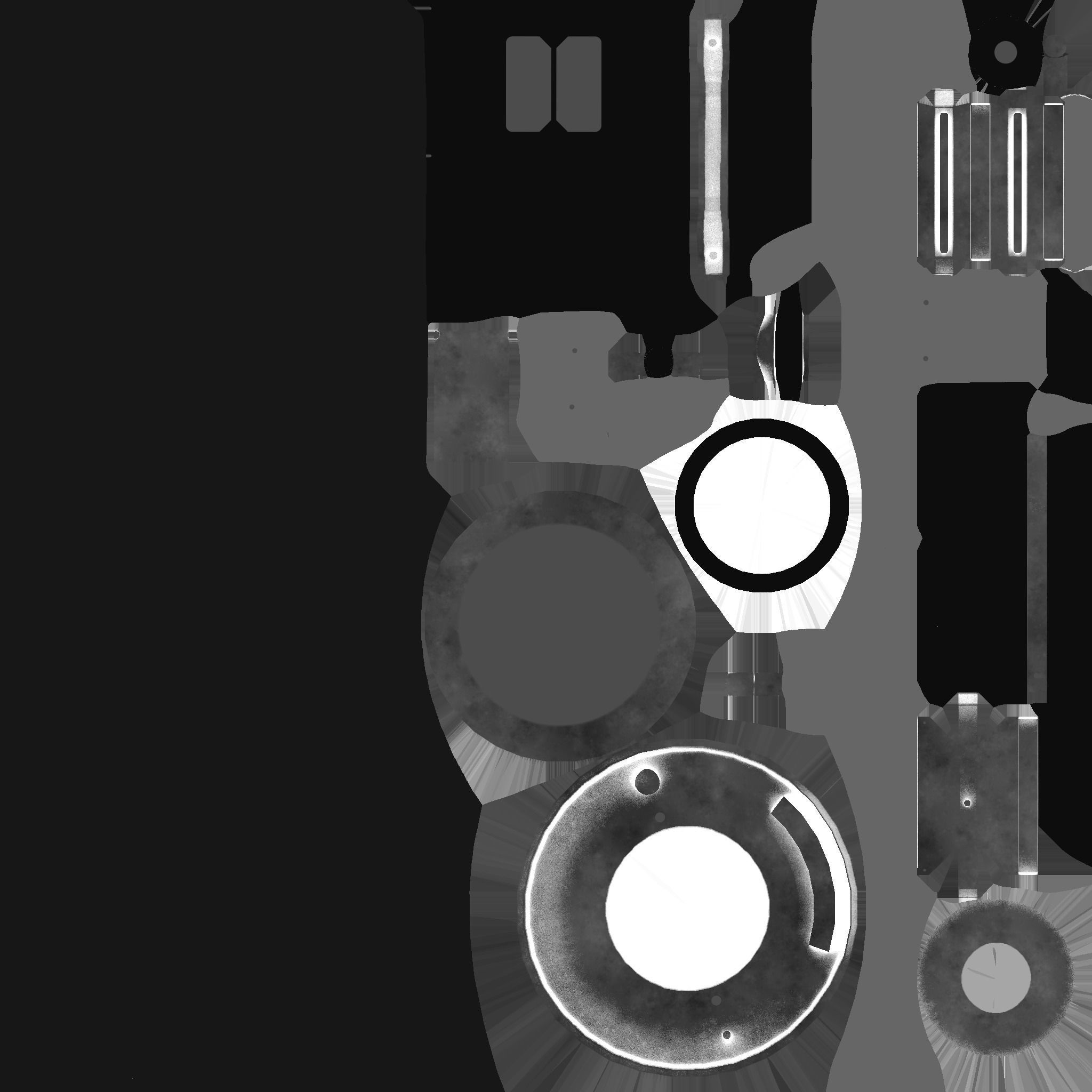 SciFi Glasses D06 White Wood - Character Design Fashion Low-poly 3D model_24