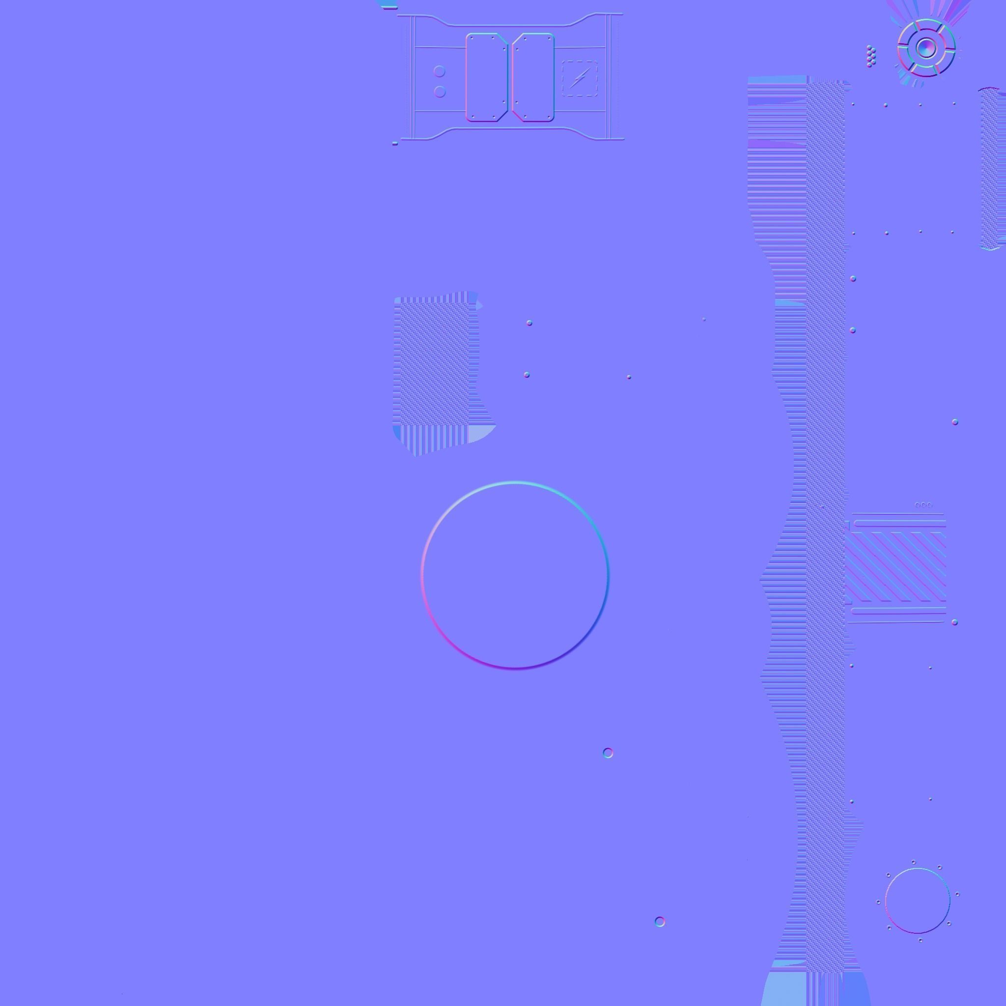 SciFi Glasses D07 White Gold - Character Design Fashion Low-poly 3D model_23