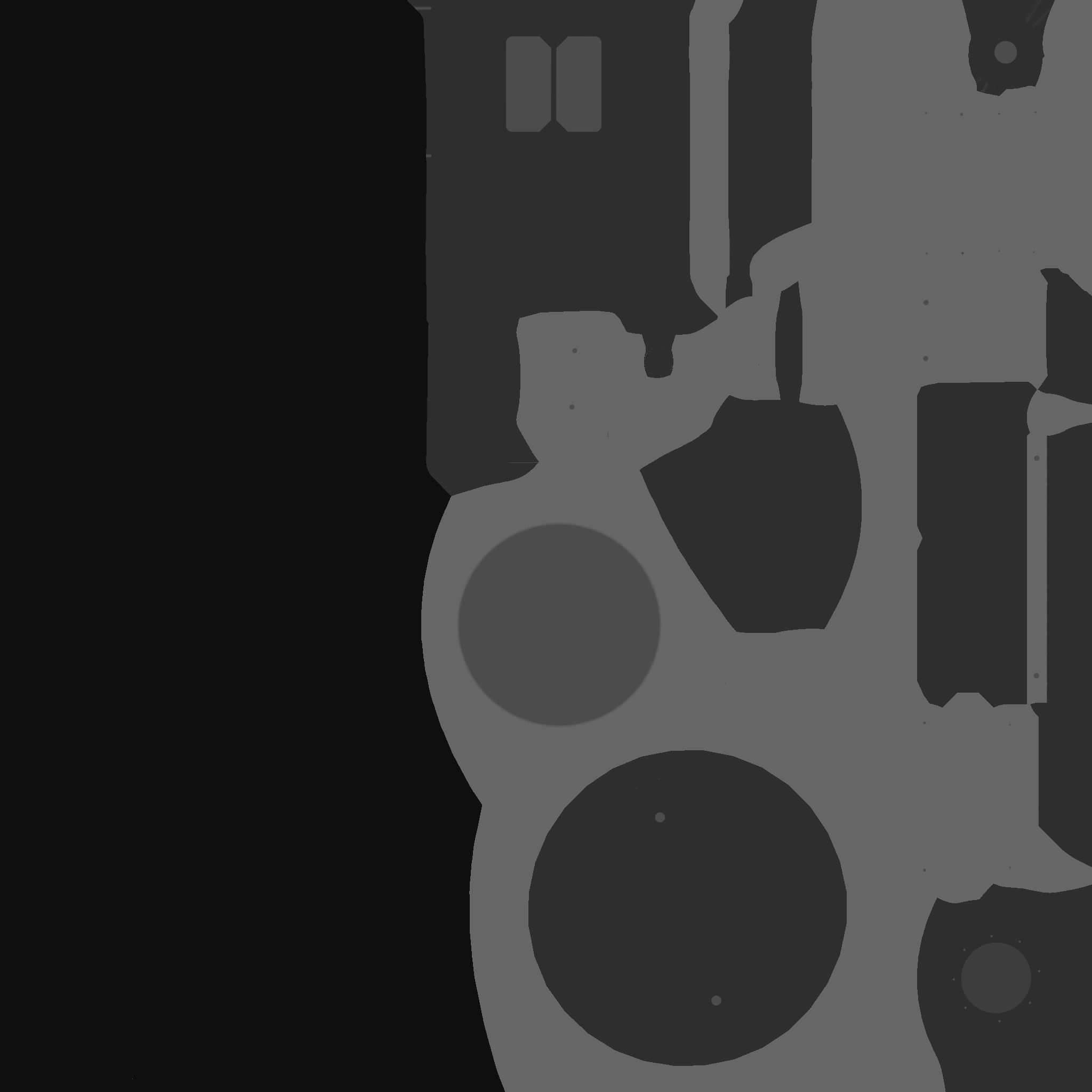 SciFi Glasses D07 White Gold - Character Design Fashion Low-poly 3D model_25