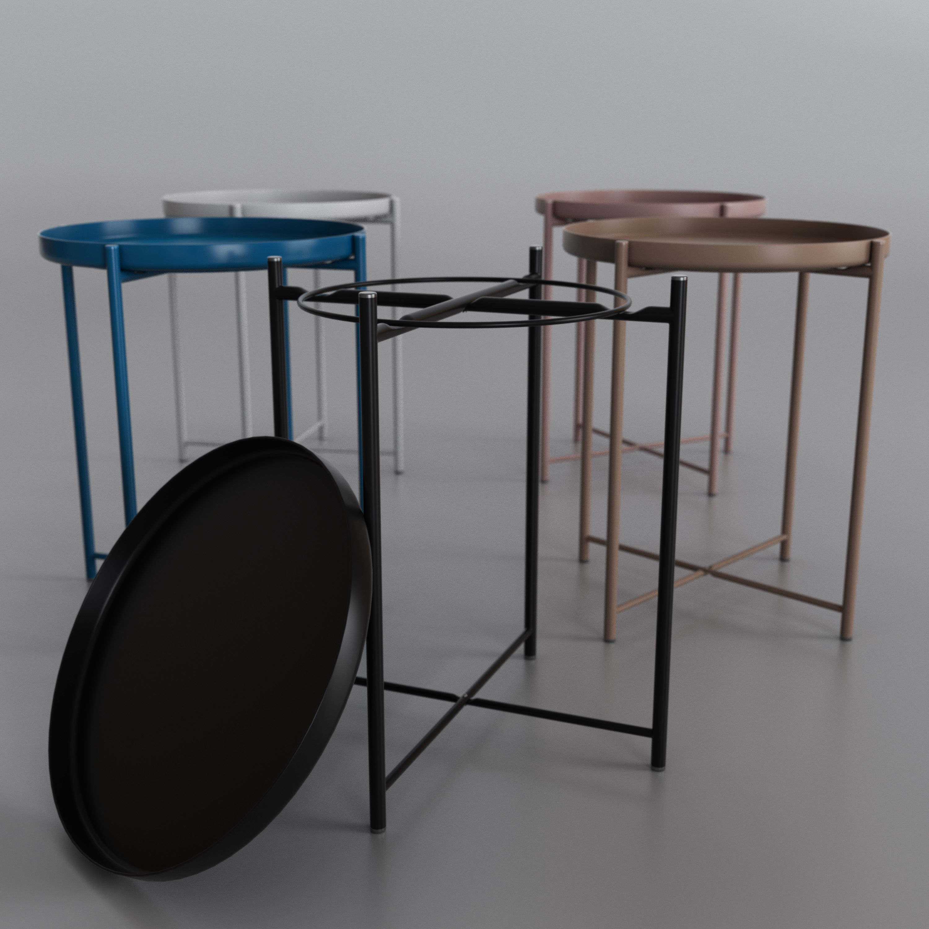 IKEA Gladom tray table 3D model_3