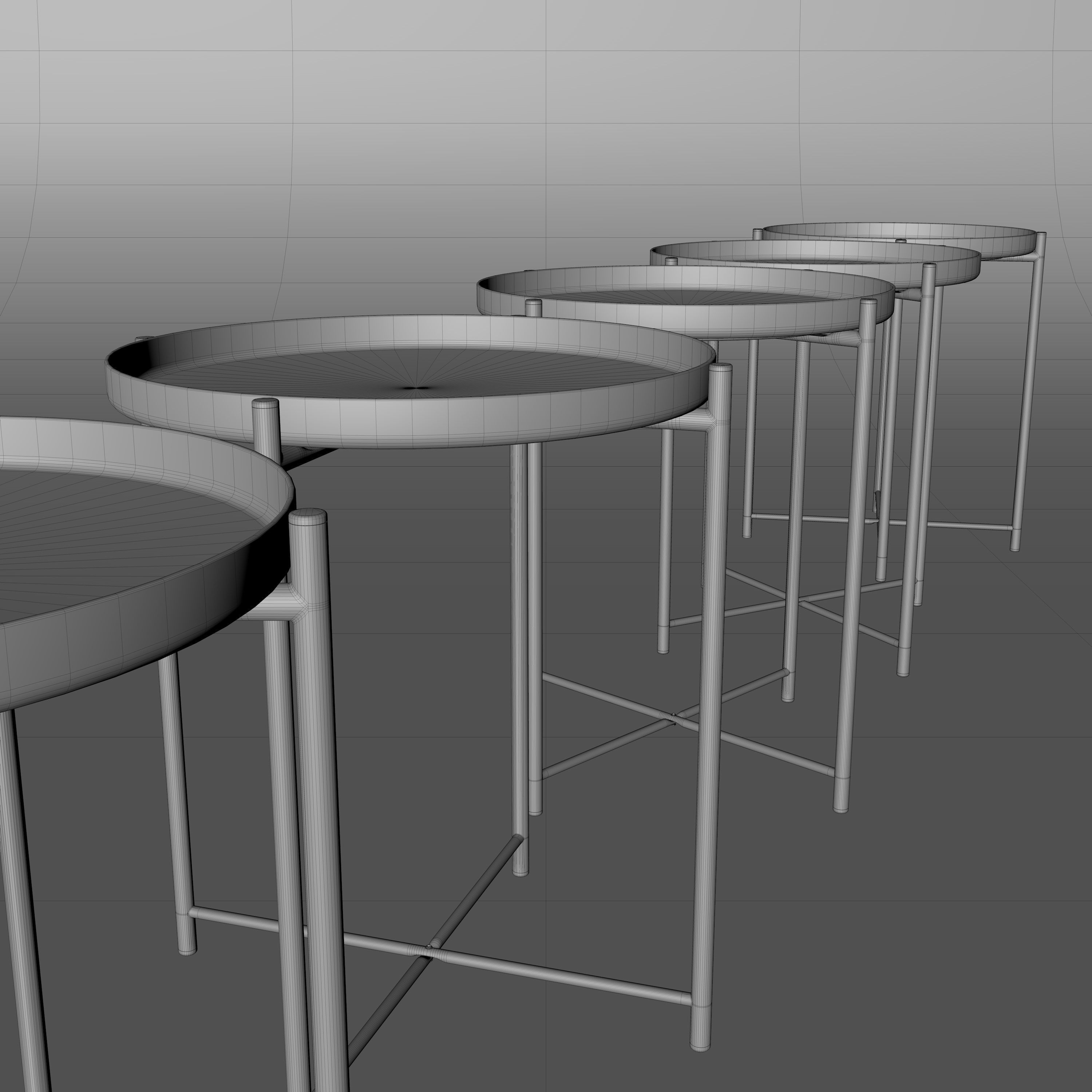 IKEA Gladom tray table 3D model_5