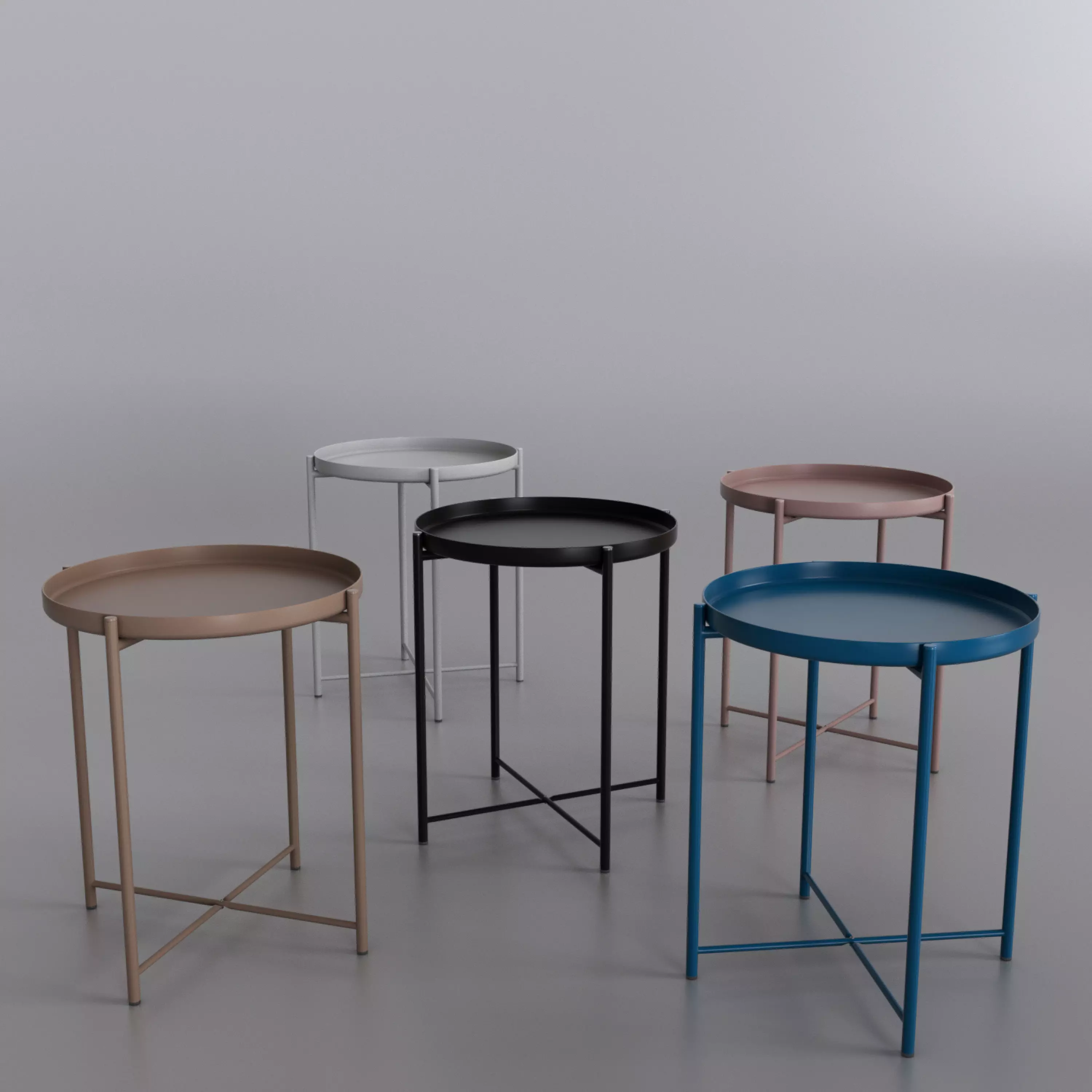 IKEA Gladom tray table 3D model_0