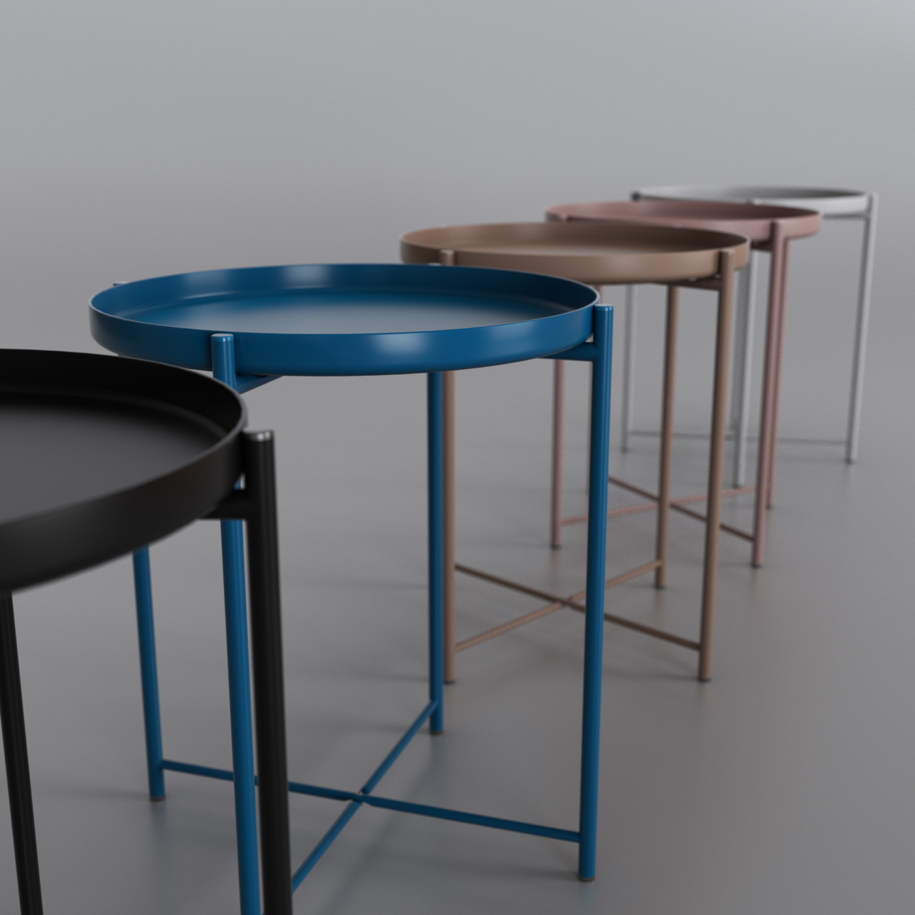 IKEA Gladom tray table 3D model_2
