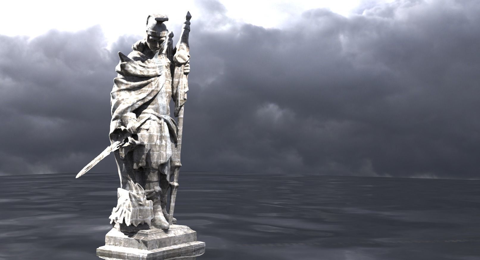 Angel General Roman Style 3D model_1