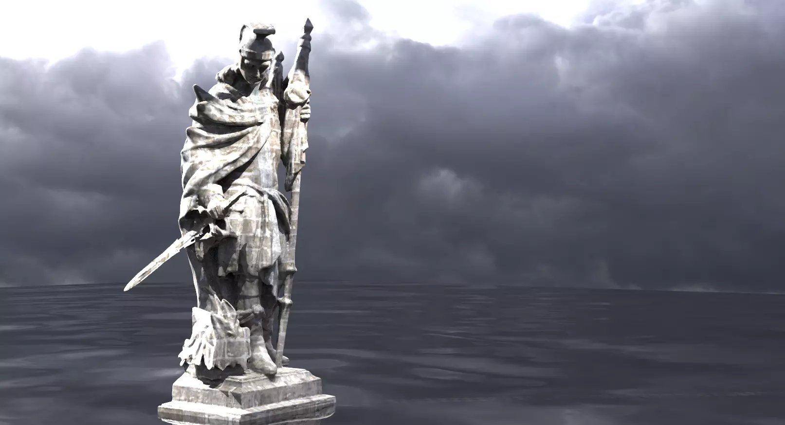 Angel General Roman Style 3D model_0