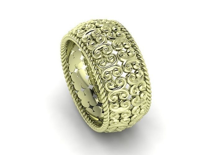 wedding ring 3D print model