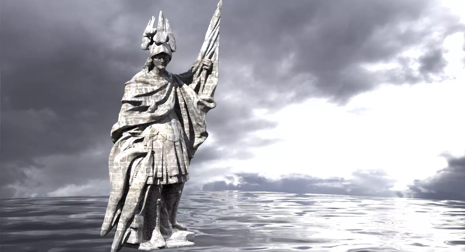 Angel Flag of Heaven  3D model_0