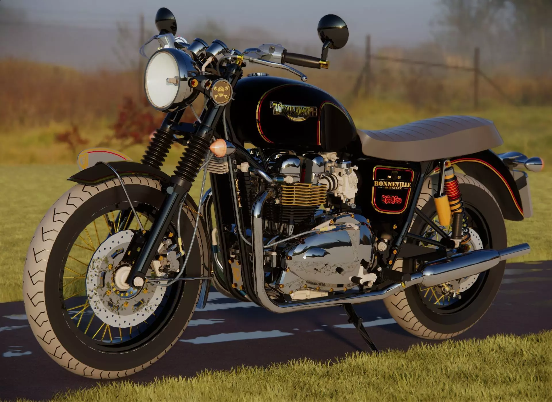 Triumph Bonneville Bike 3D model