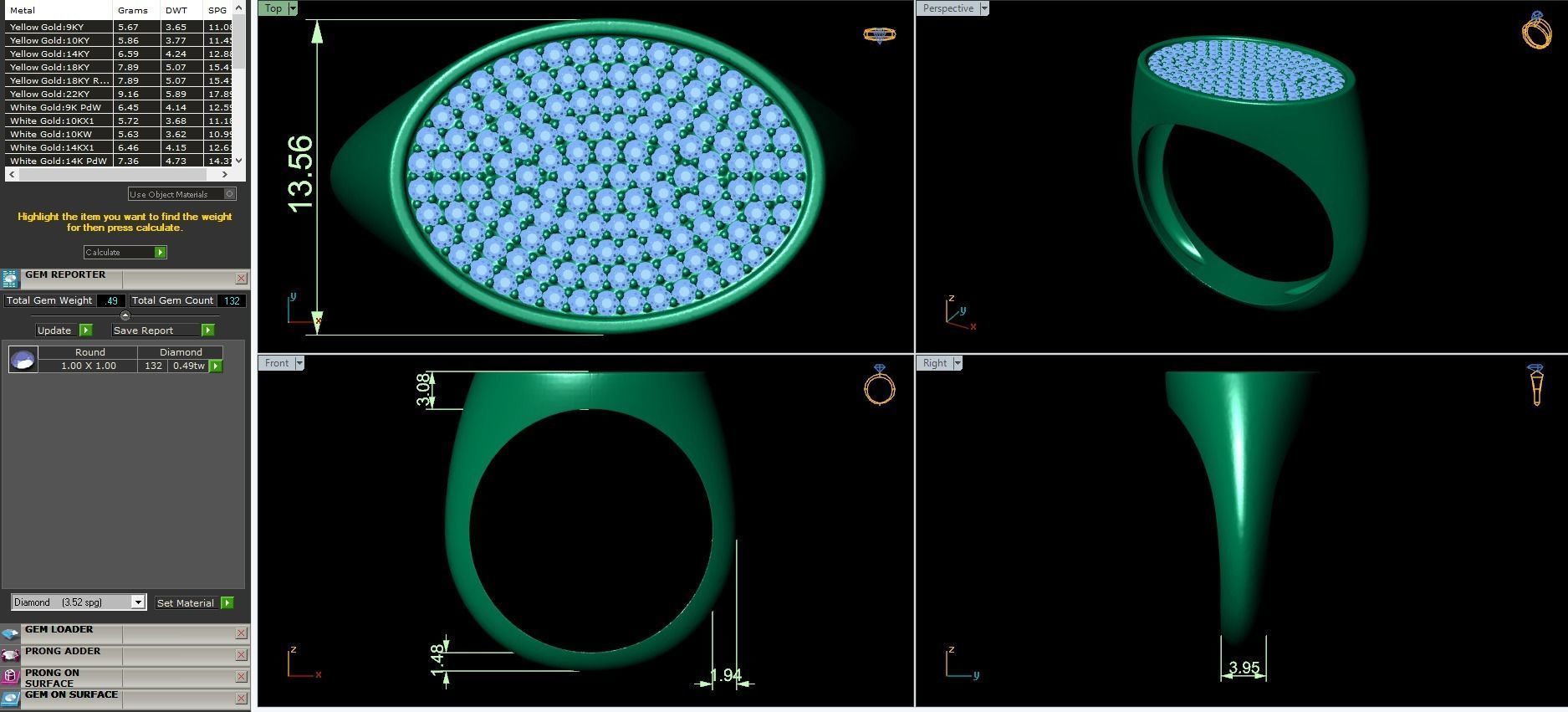 Small fancy mans ring 3D print model_3