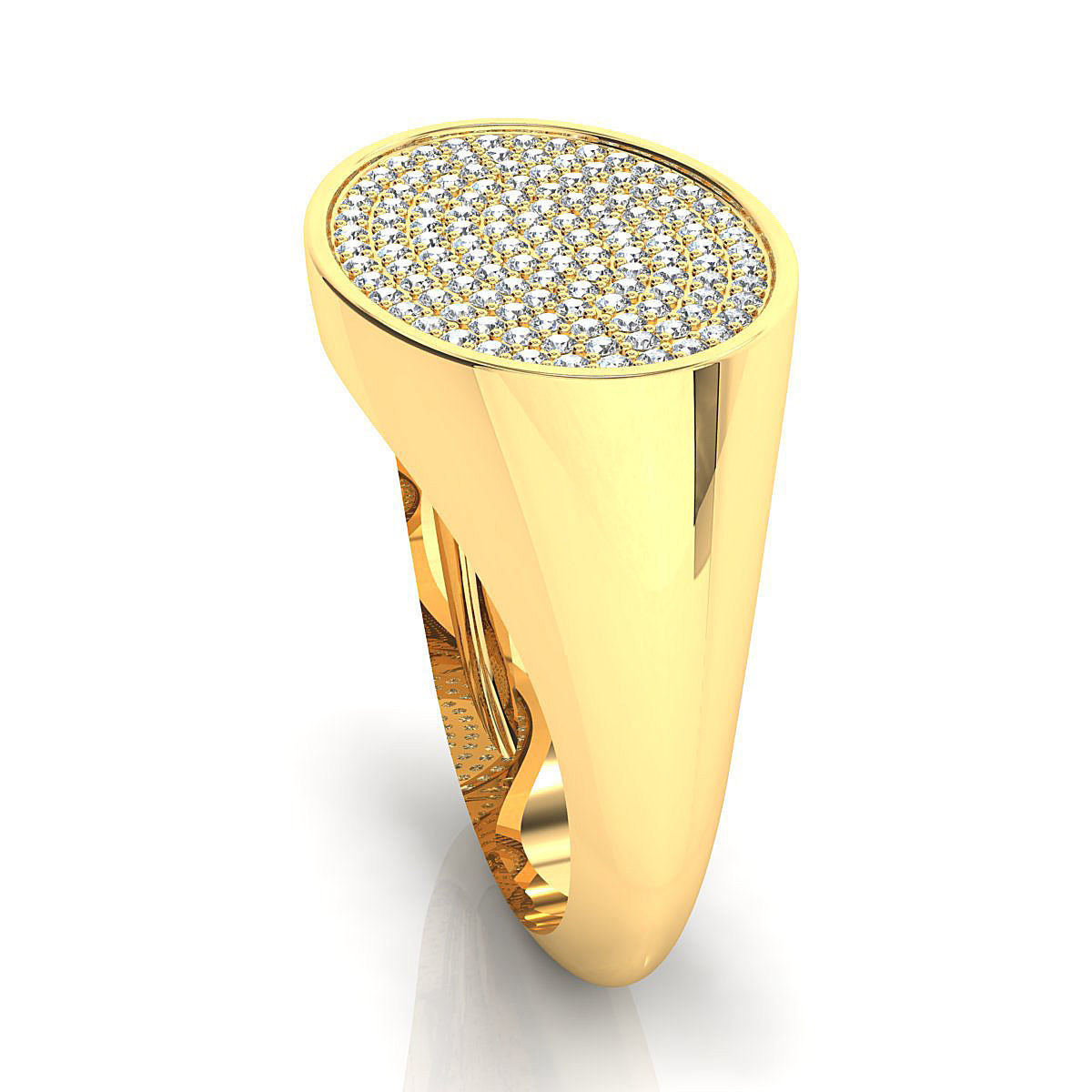Small fancy mans ring 3D print model_6
