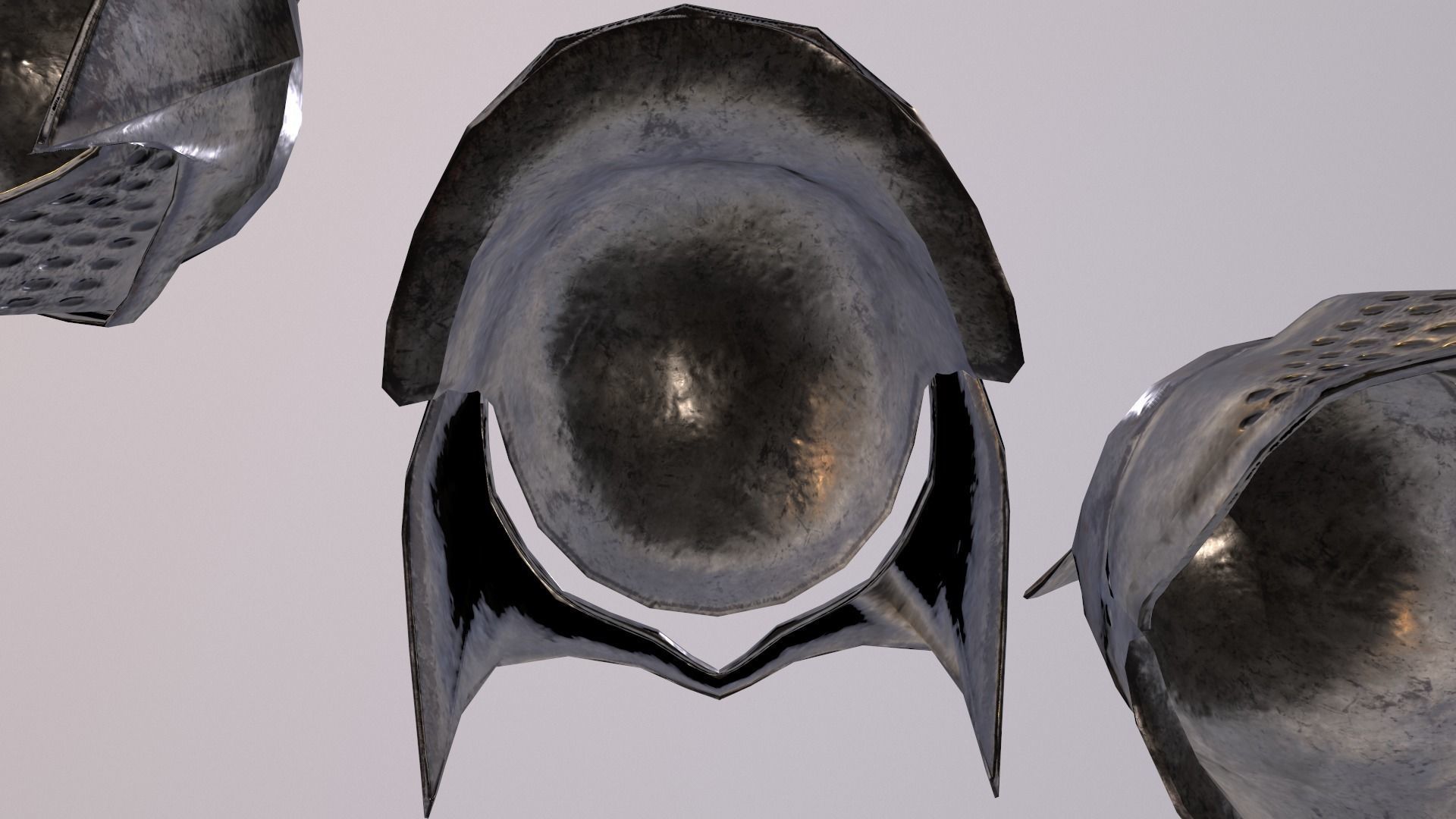 orcish helmet Low-poly 3D model_6