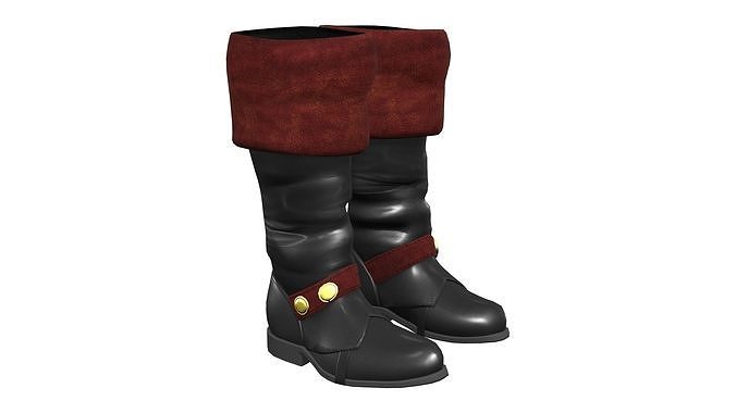 King Boots Low-poly 3D model