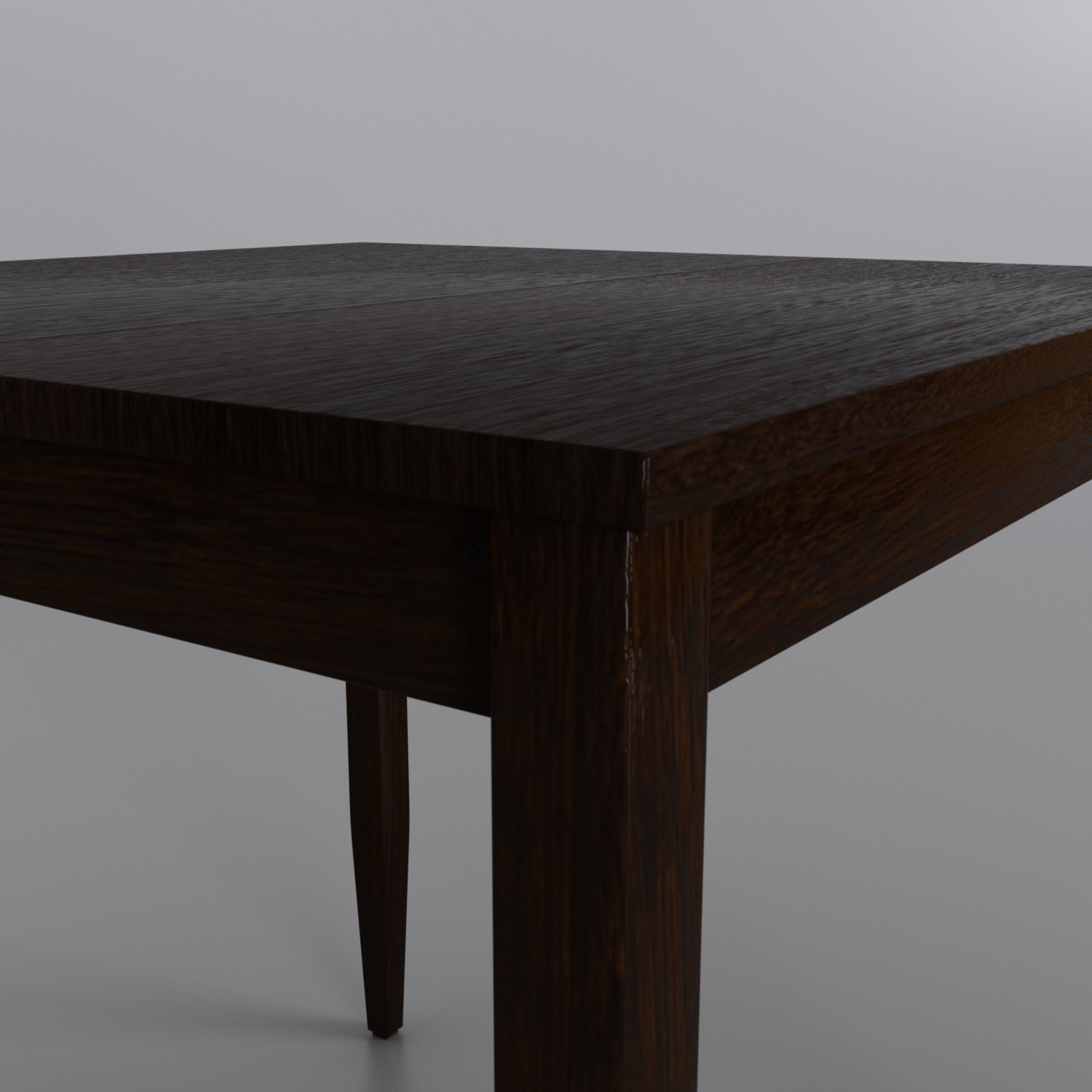 Ikea Lerhamn table Dark 3D model_4
