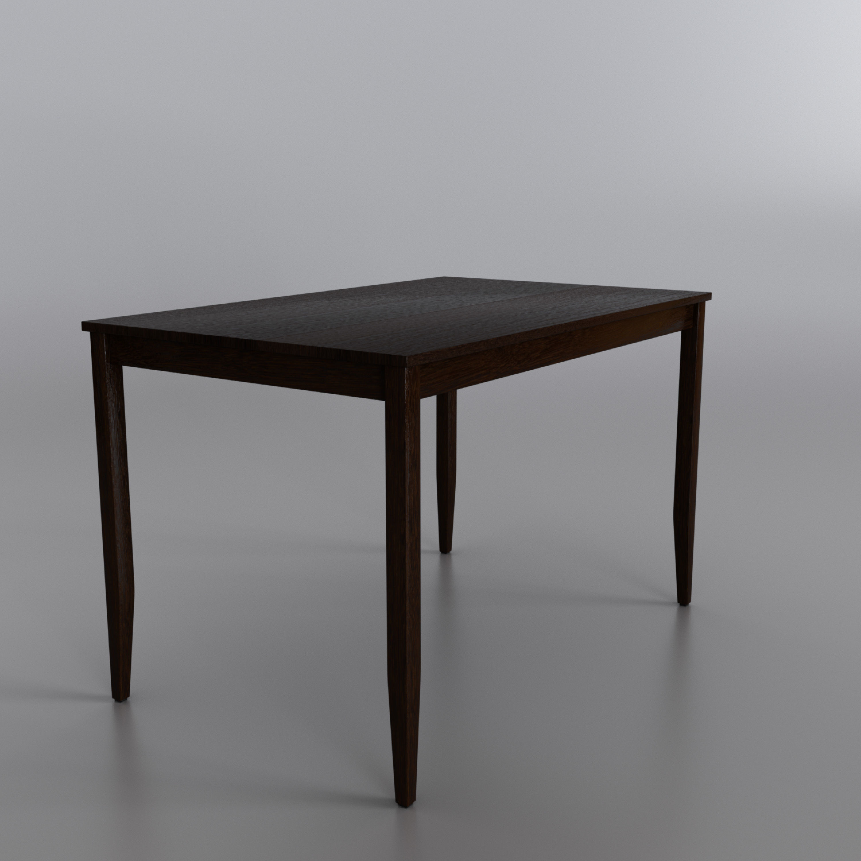 Ikea Lerhamn table Dark 3D model_2
