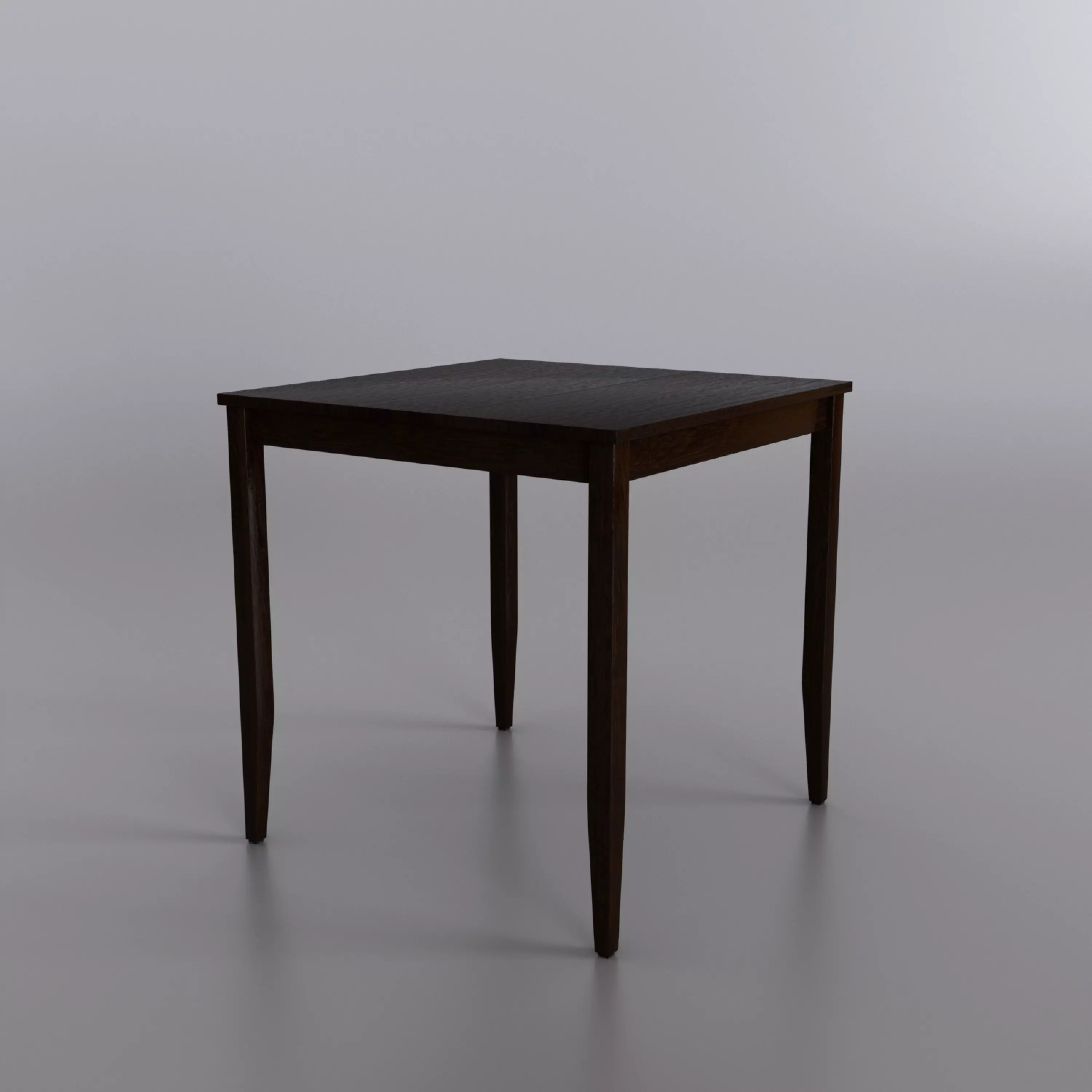 Ikea Lerhamn table Dark 3D model_0