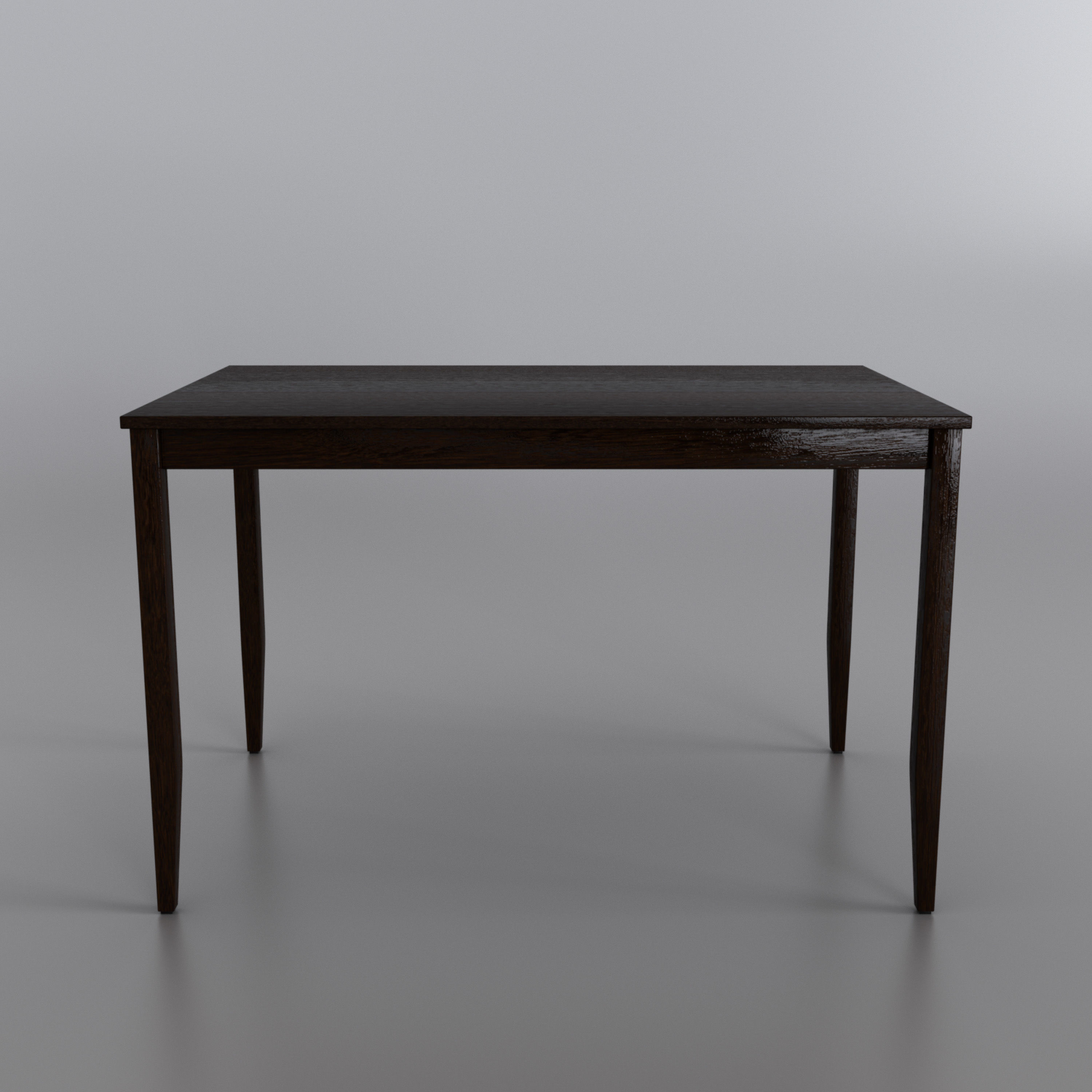 Ikea Lerhamn table Dark 3D model_3