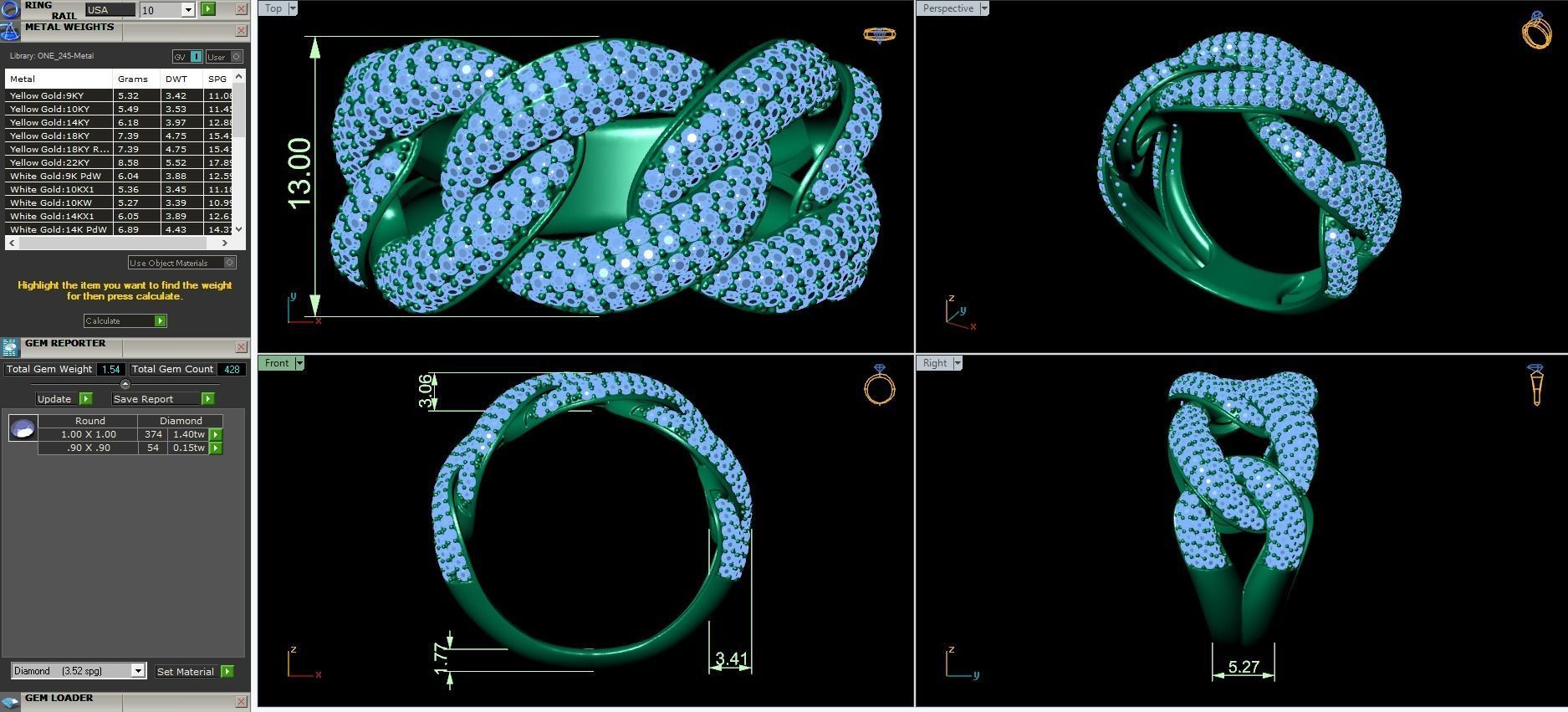 Big fancy mans ring 3D print model_3