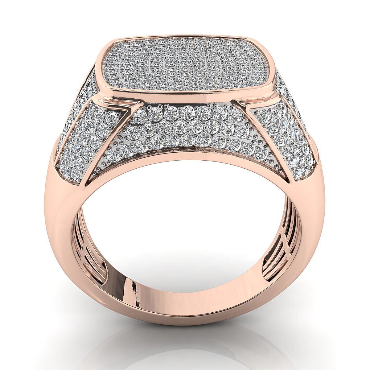 Big fancy mans ring 3D print model_8