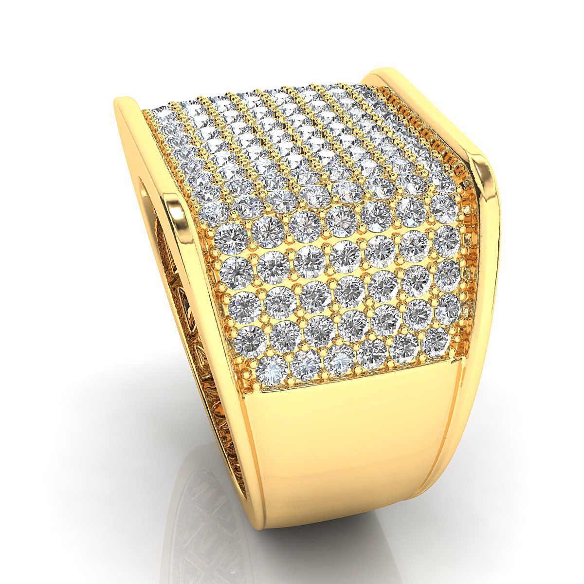 Big fancy mans ring 3D print model_9