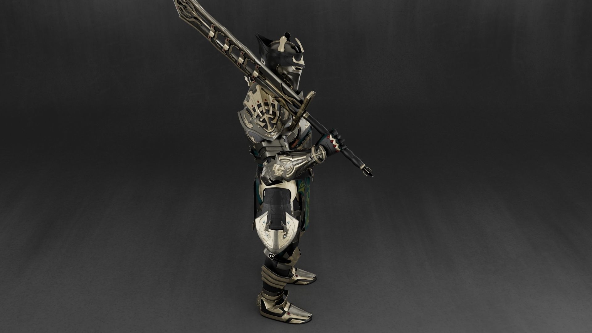 Athralis - Game Ready 3D Model armor of person Low-poly 3D model_5