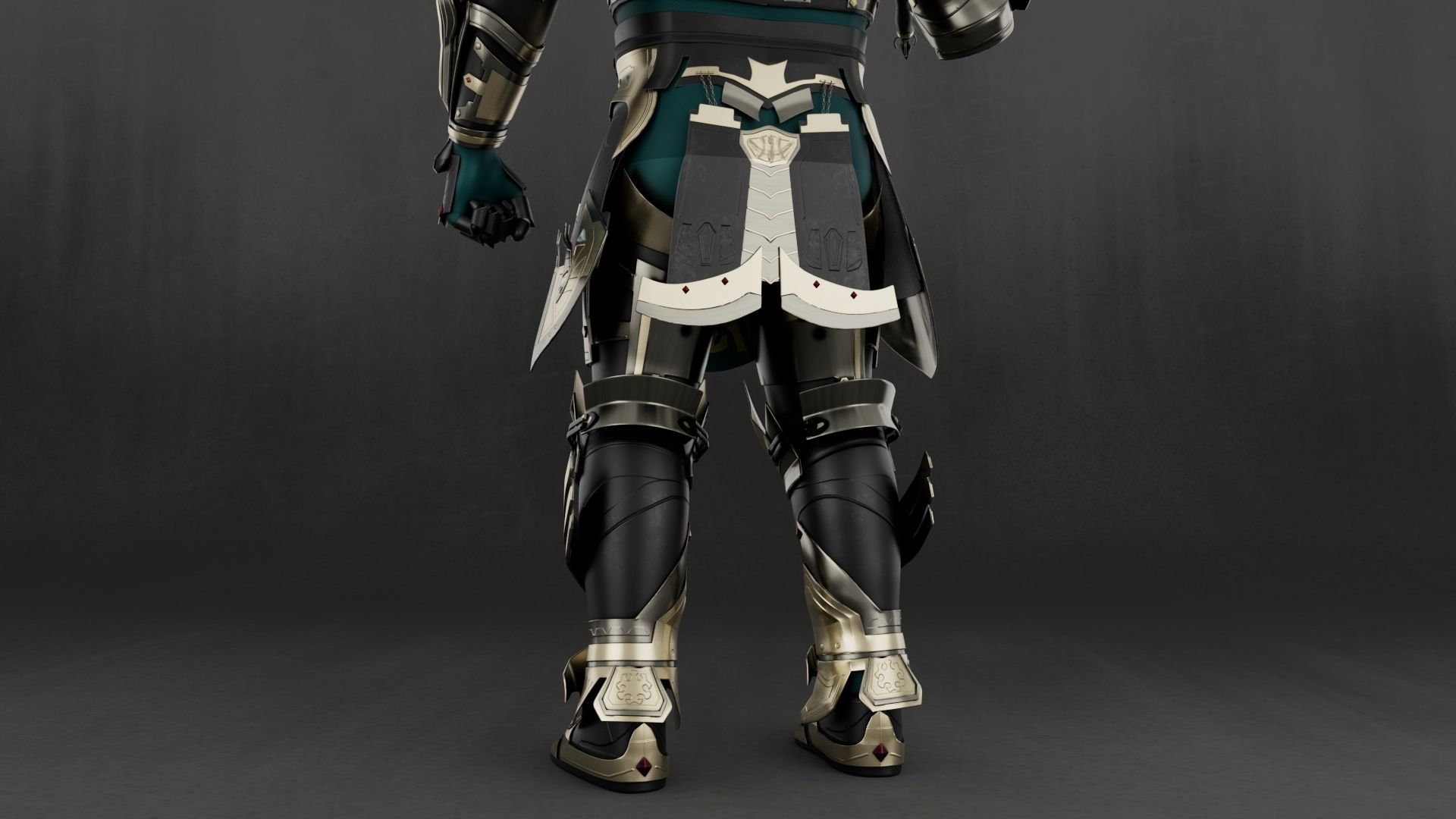 Athralis - Game Ready 3D Model armor of person Low-poly 3D model_10