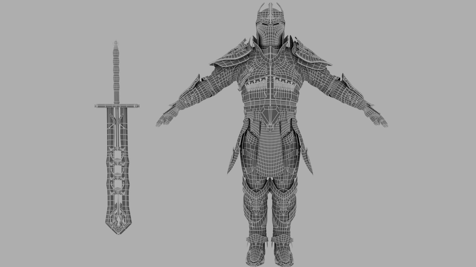 Athralis - Game Ready 3D Model armor of person Low-poly 3D model_11