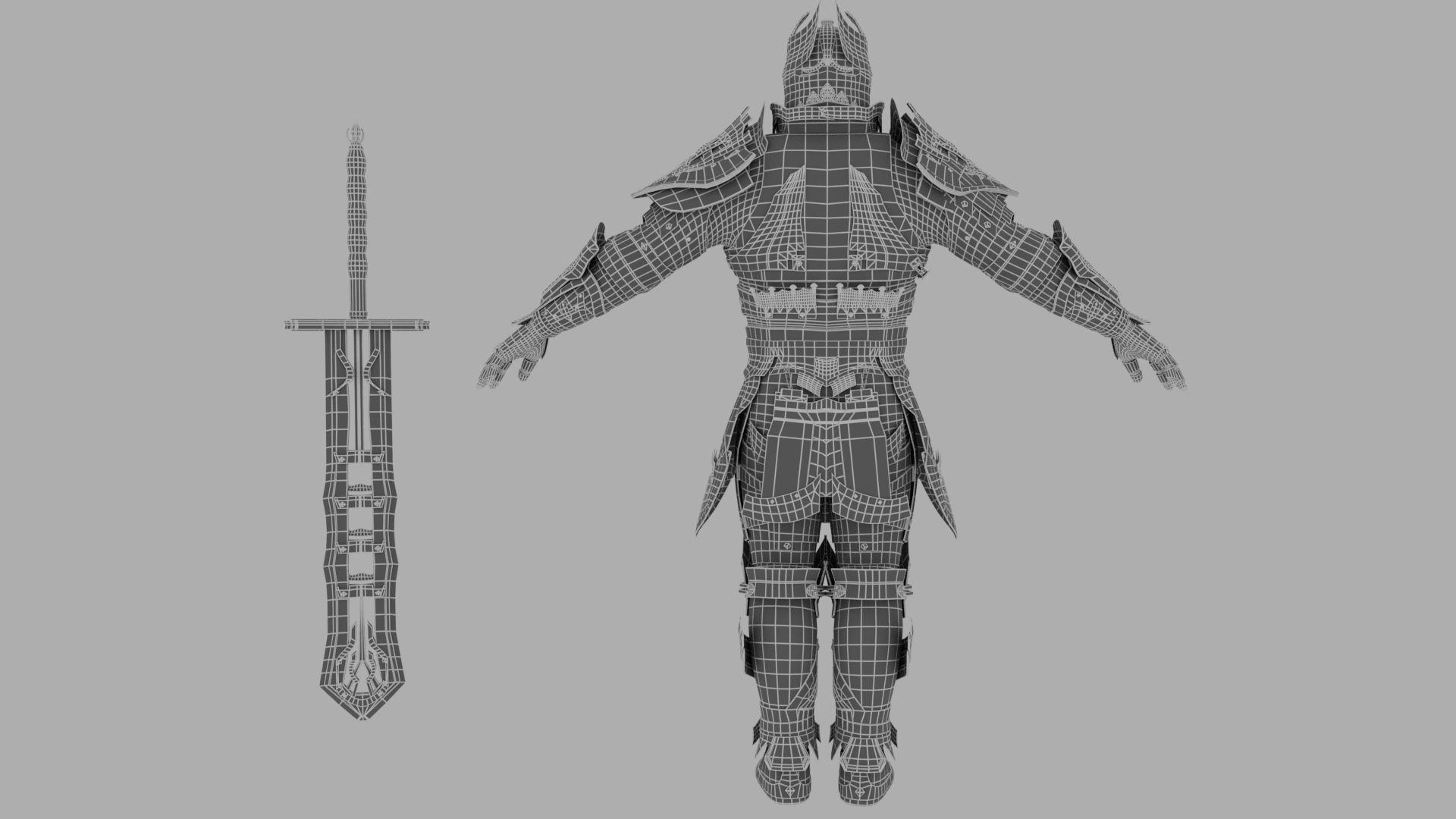 Athralis - Game Ready 3D Model armor of person Low-poly 3D model_12