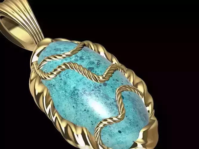 ORGANIC MODEL CAGESET PENDANT STL VERIFIED