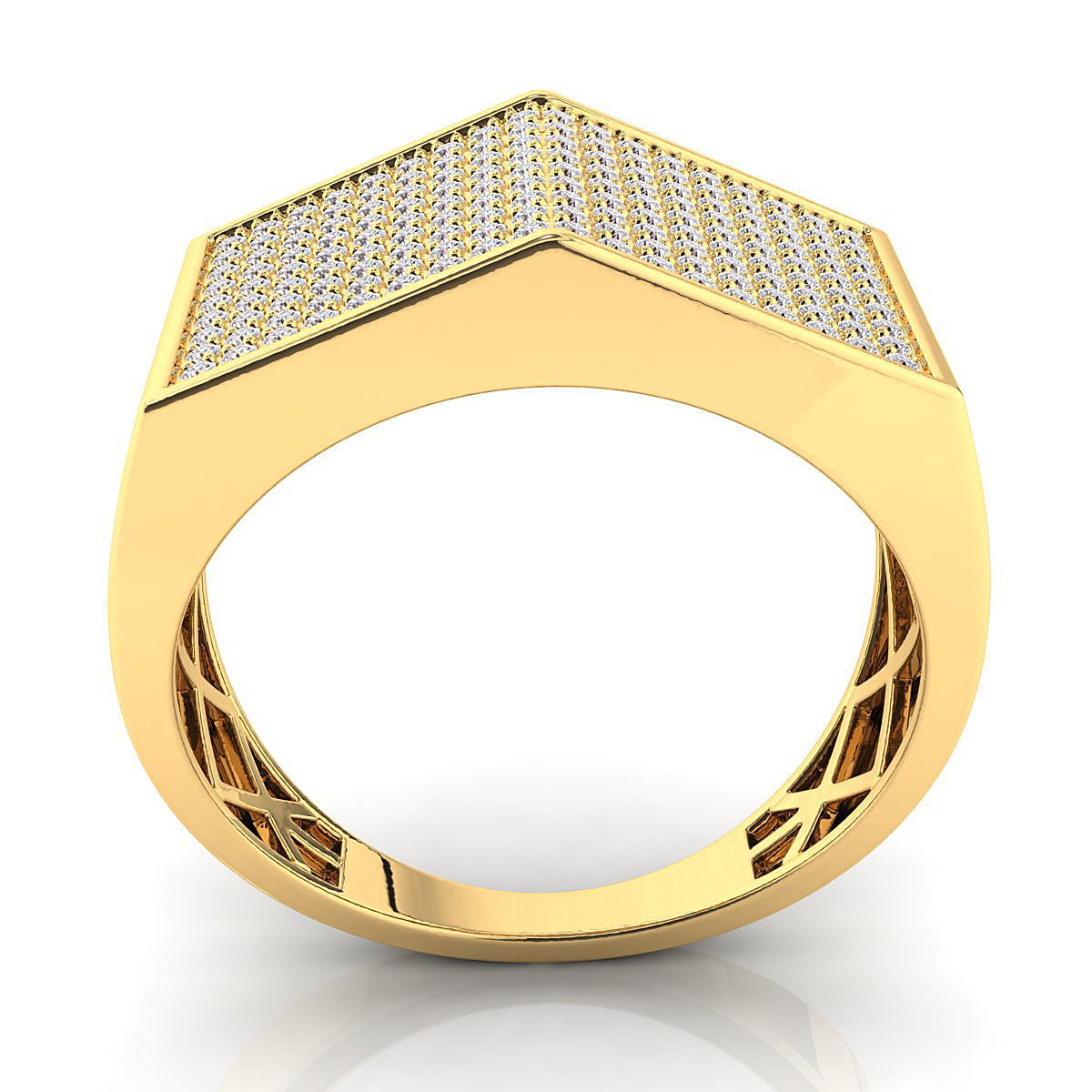 Big fancy mans ring 3D print model_9