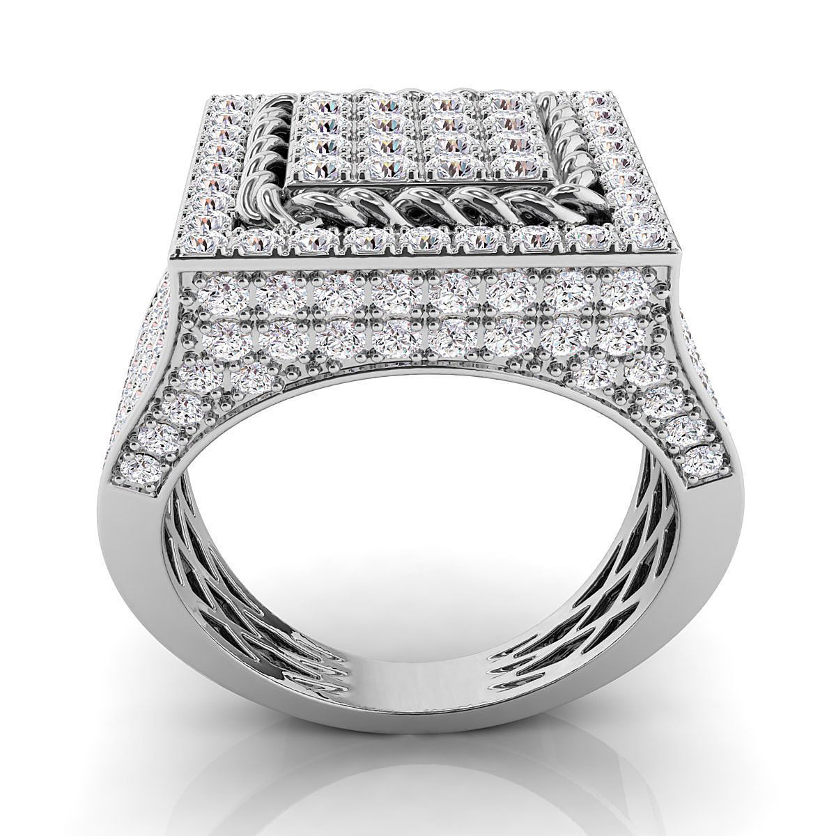 Big fancy mans ring 3D print model_4